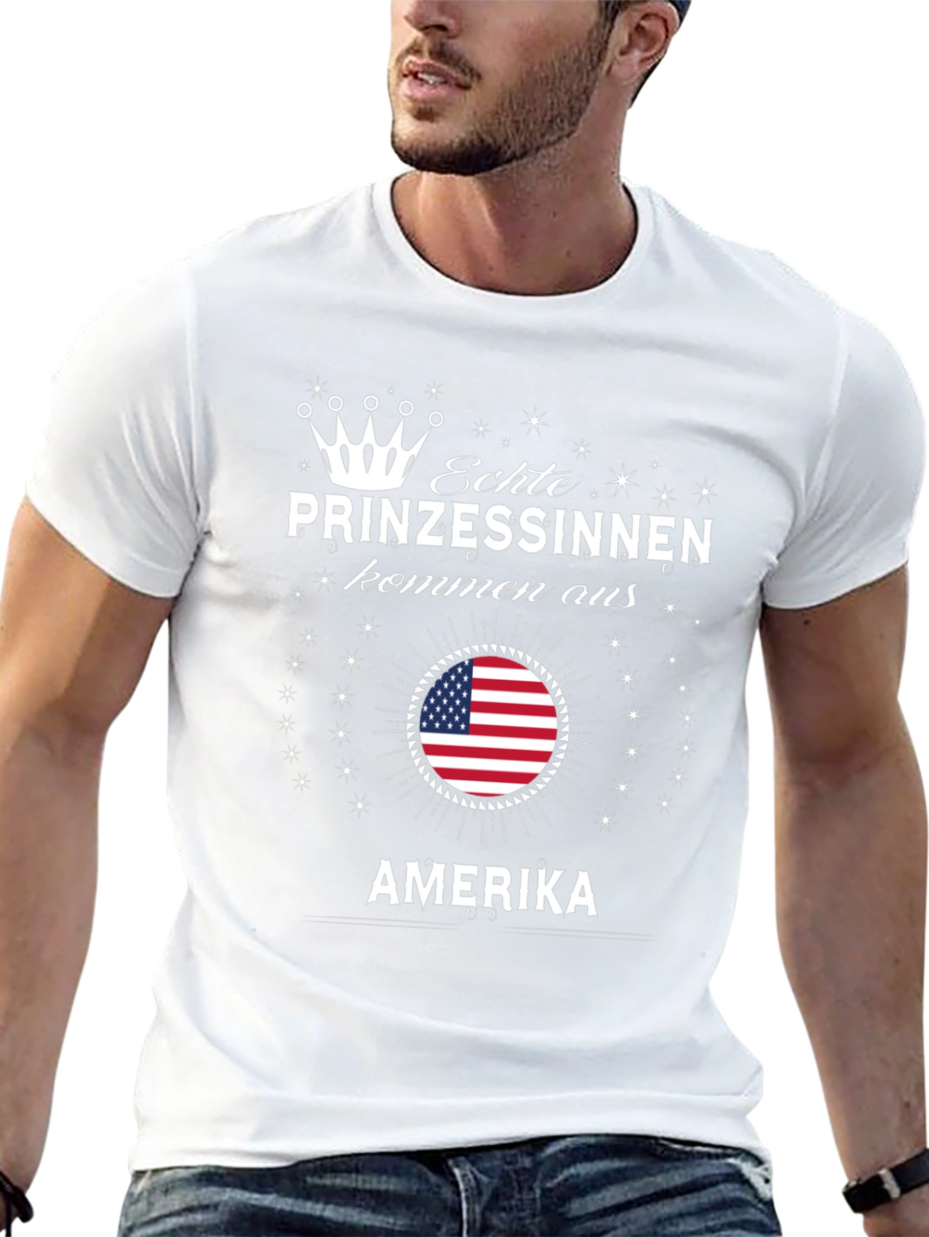 Echte Prinzessinnen T-Shirt - USA Flag Princess Tee