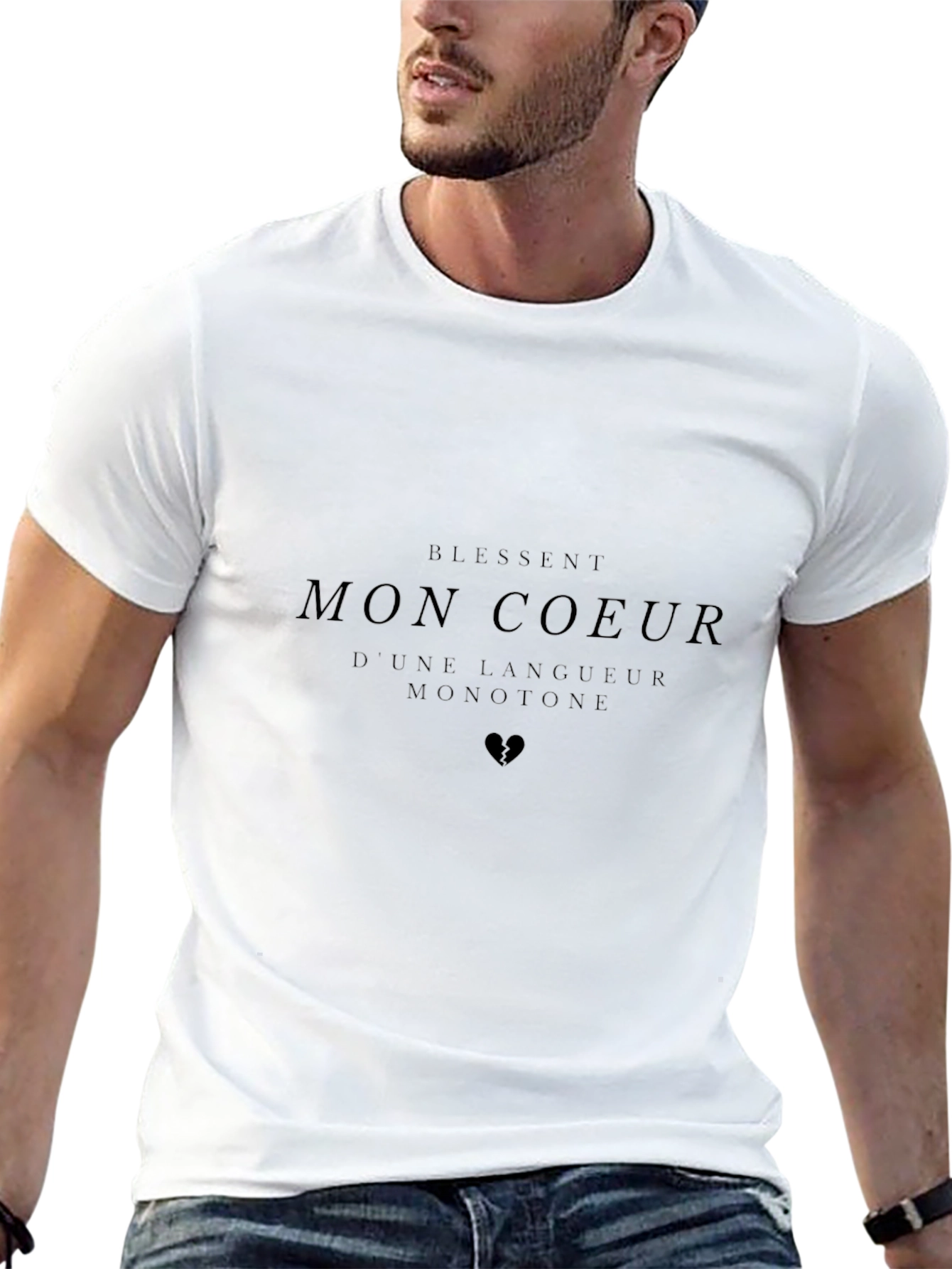 Mon Coeur Graphic Black T-Shirt