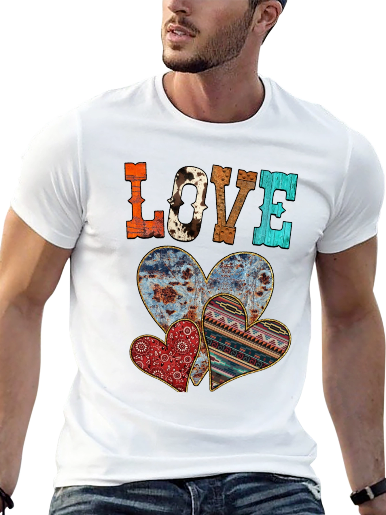 Rustic LOVE Heart T-Shirt