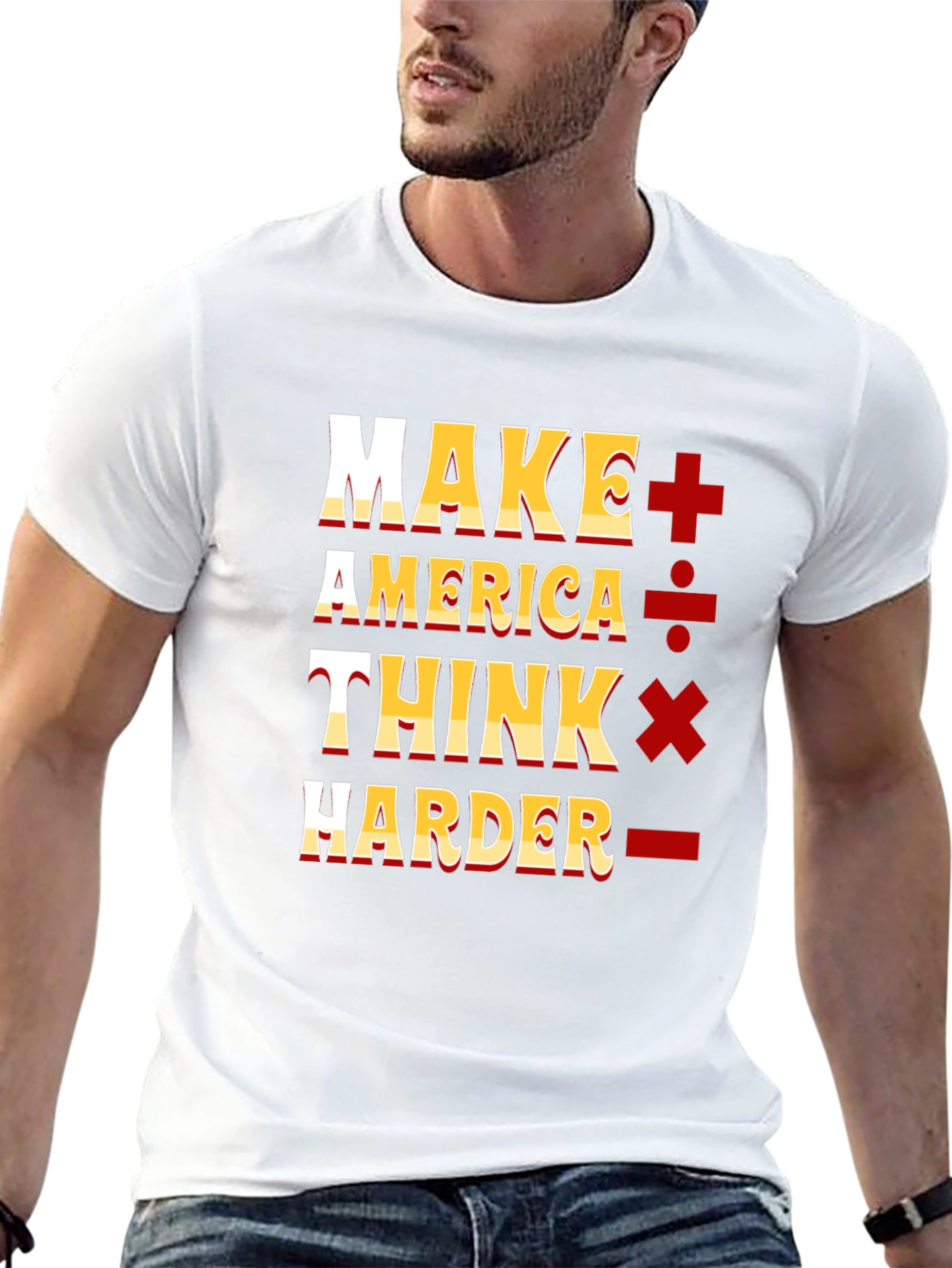 Make America Think Harder Graphic T-Shirt
