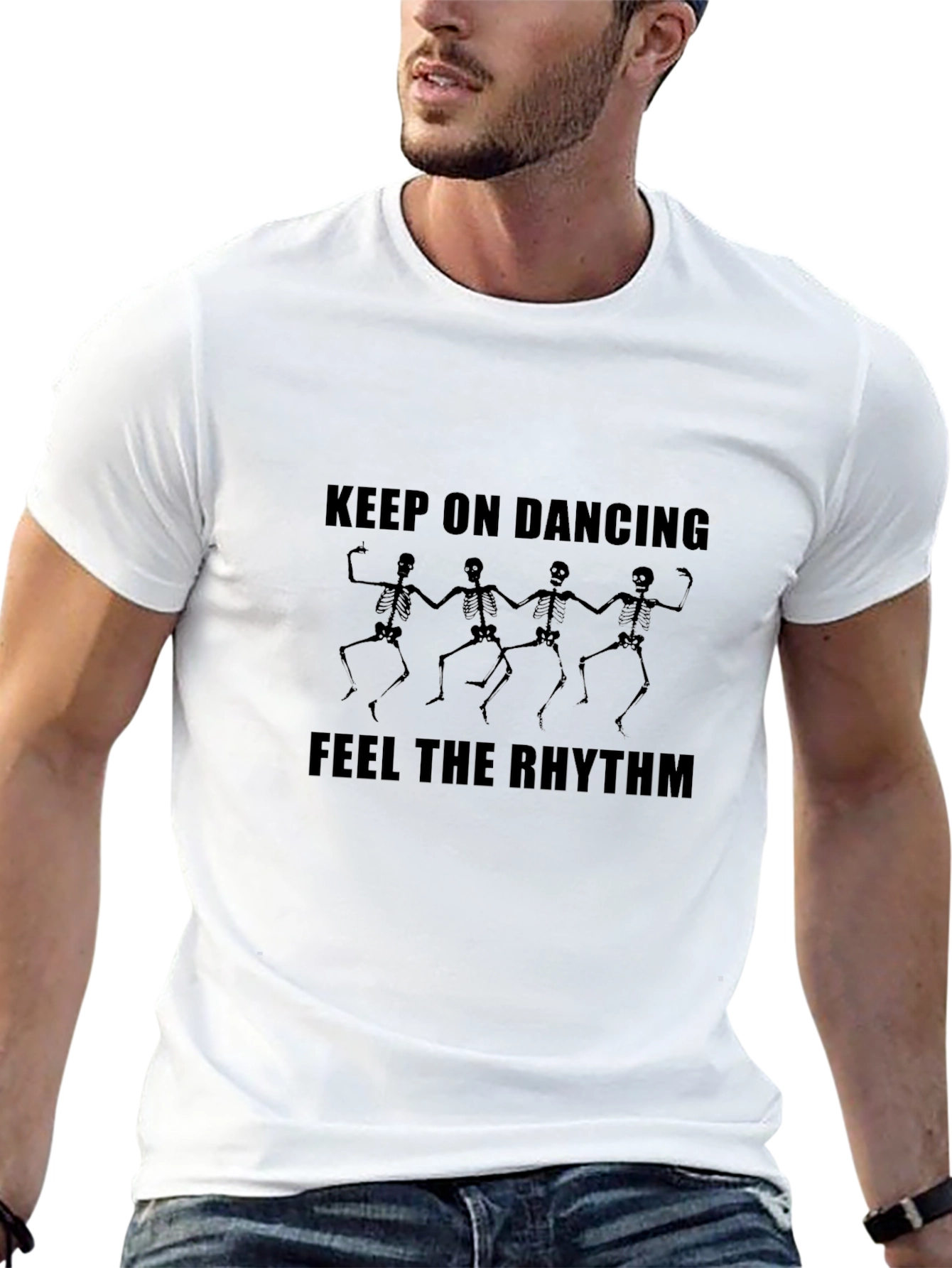 Dancing Skeletons Graphic Tee - Keep On Dancing