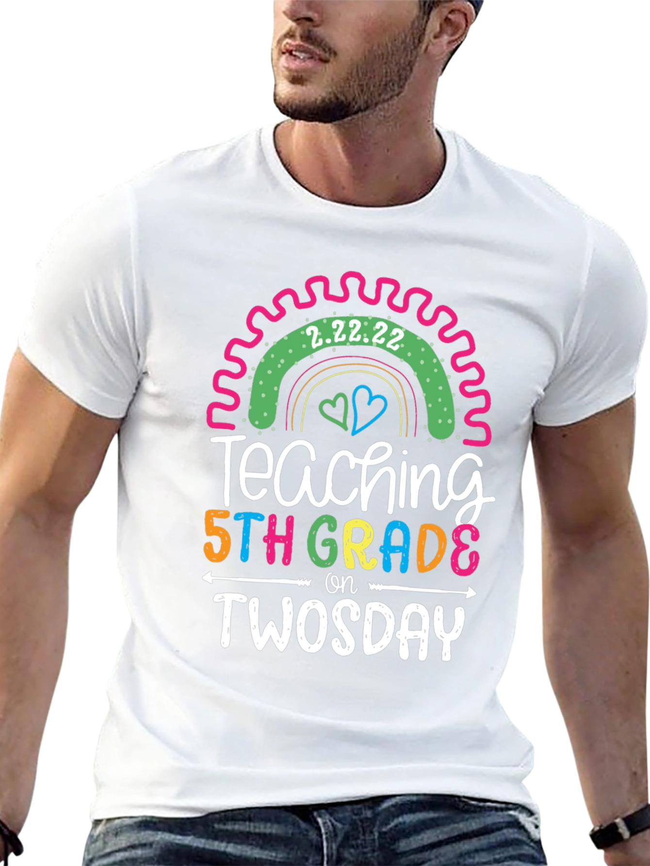 Teaching 5th Grade on Twosday T-Shirt