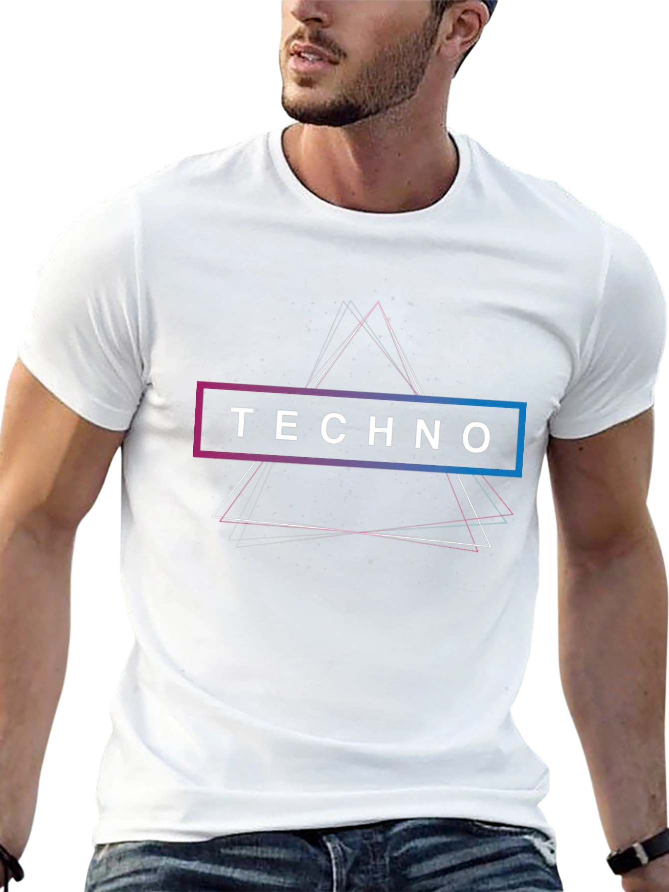 Techno Graphic Black T-Shirt