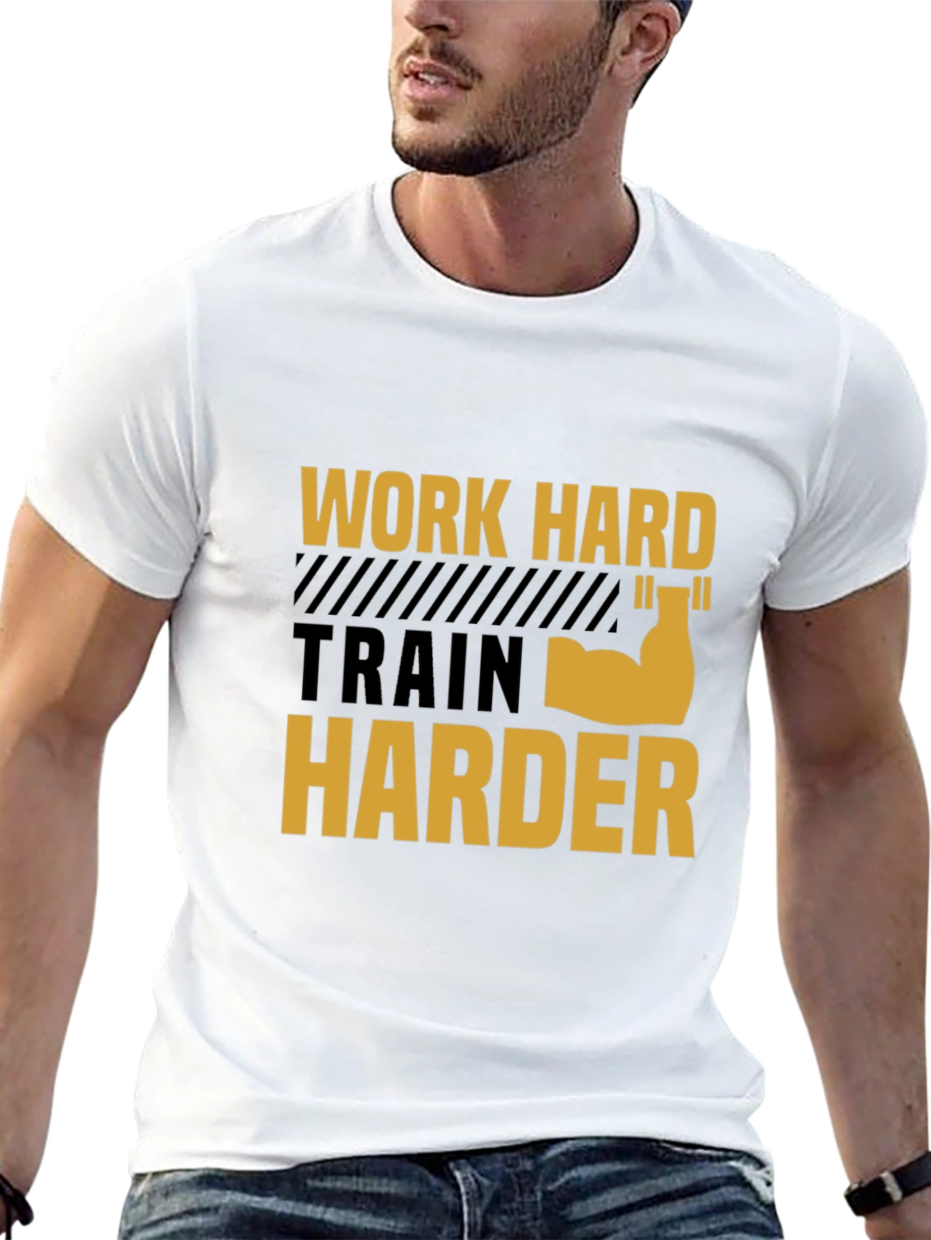 Work Harder T-Shirt - Gym Motivation