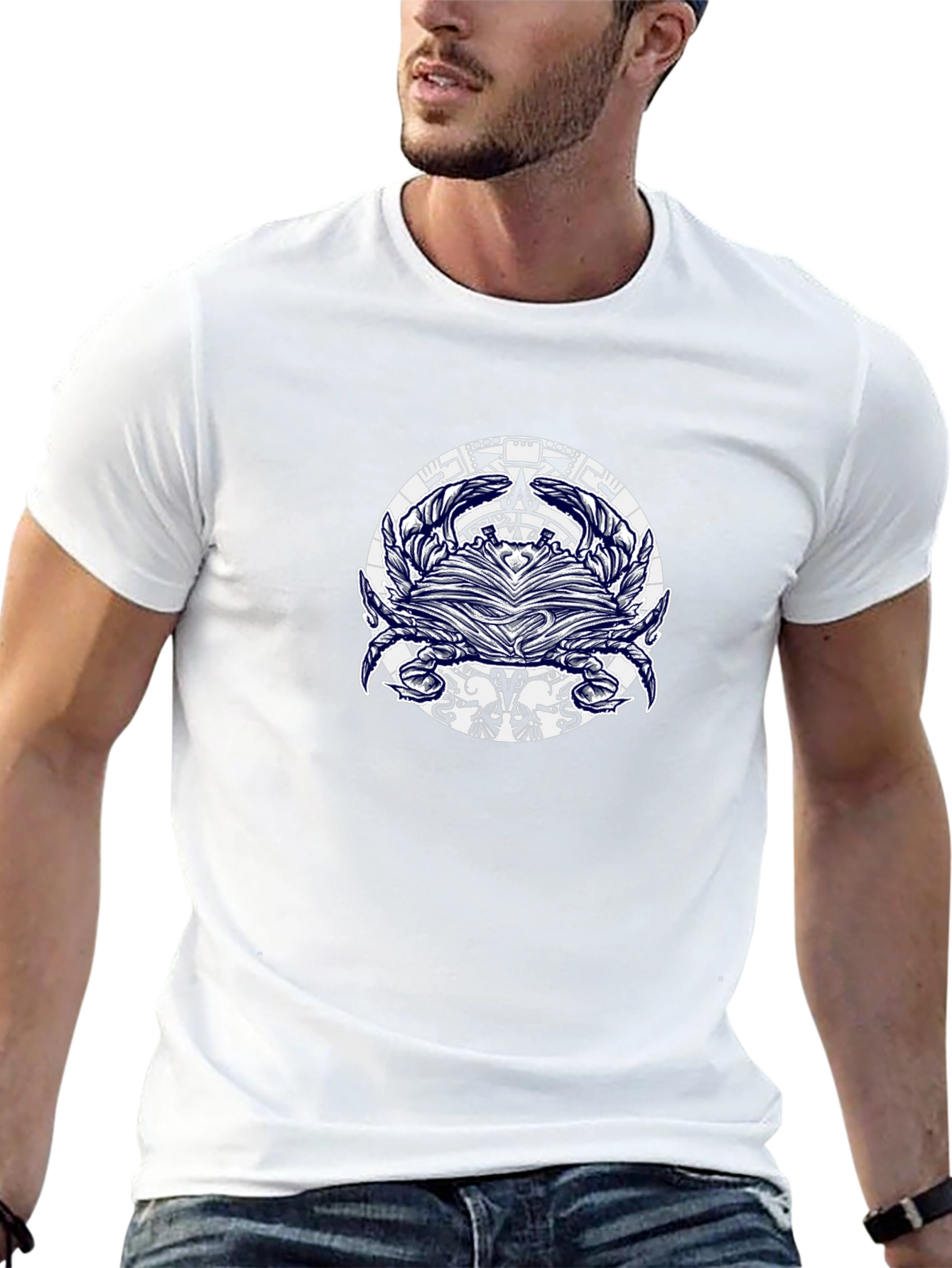 Graphic Tee: Mystical Book & Botanical Design