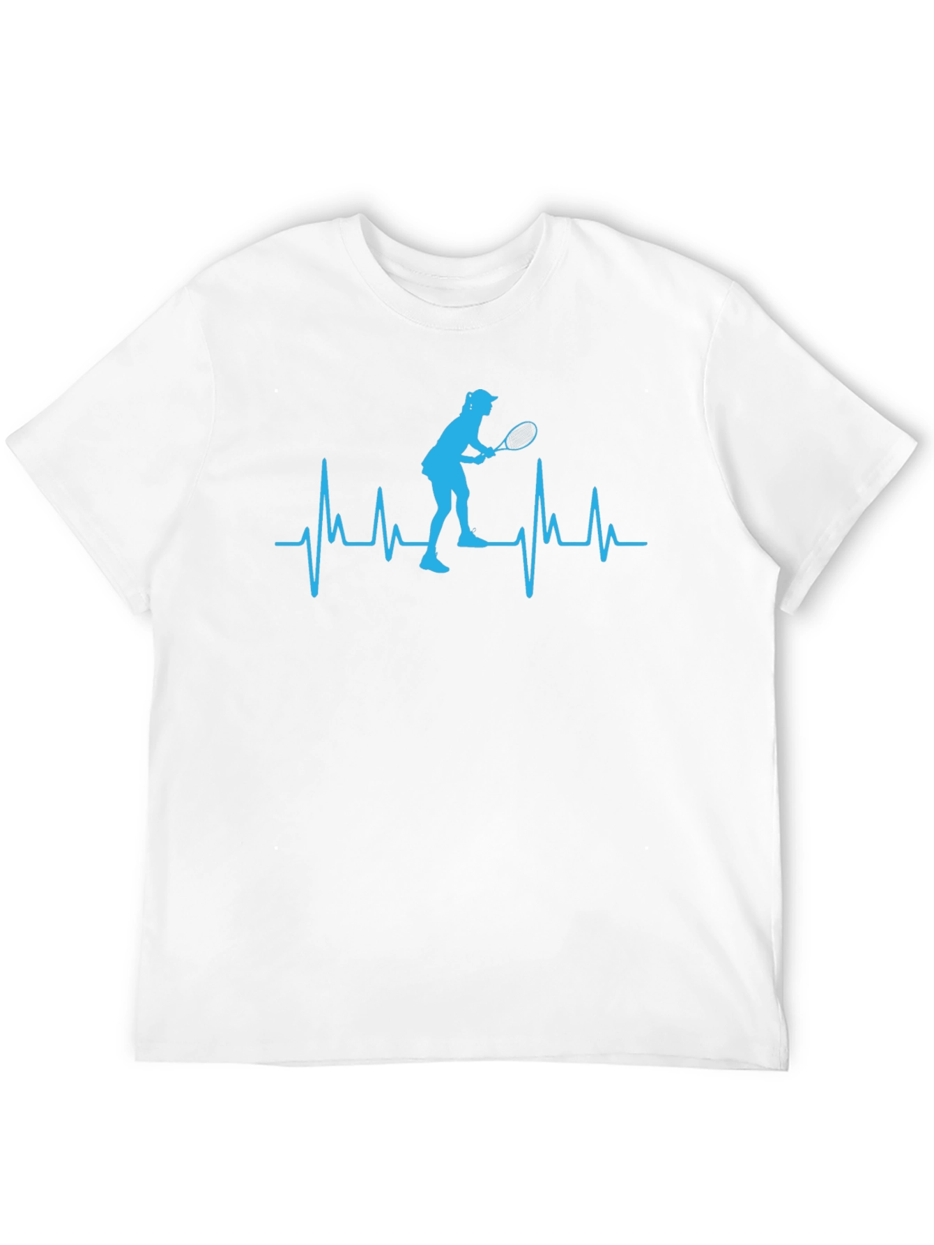Tennis Heartbeat T-Shirt - Black