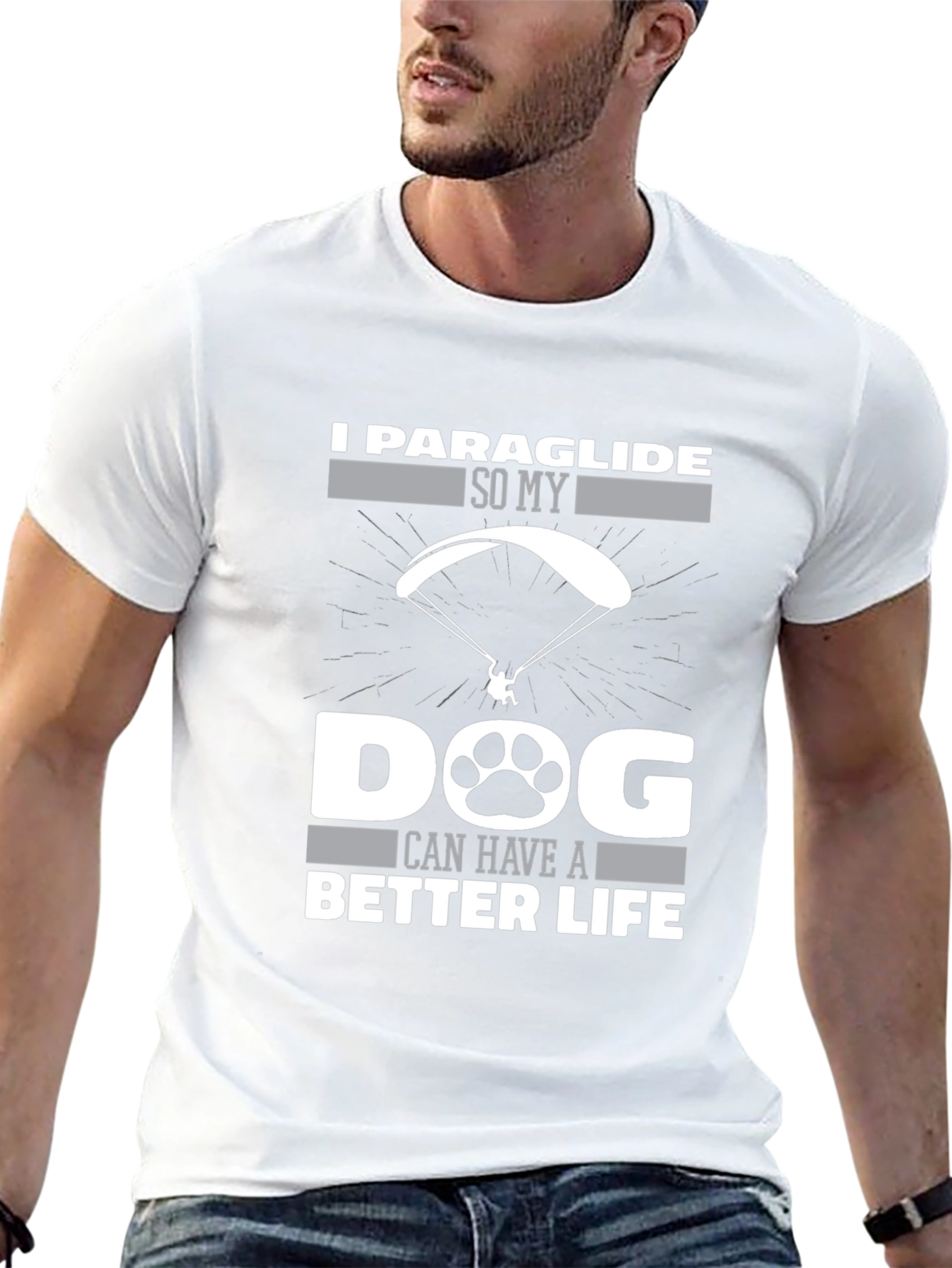 Paraglide Dog Life Graphic Tee
