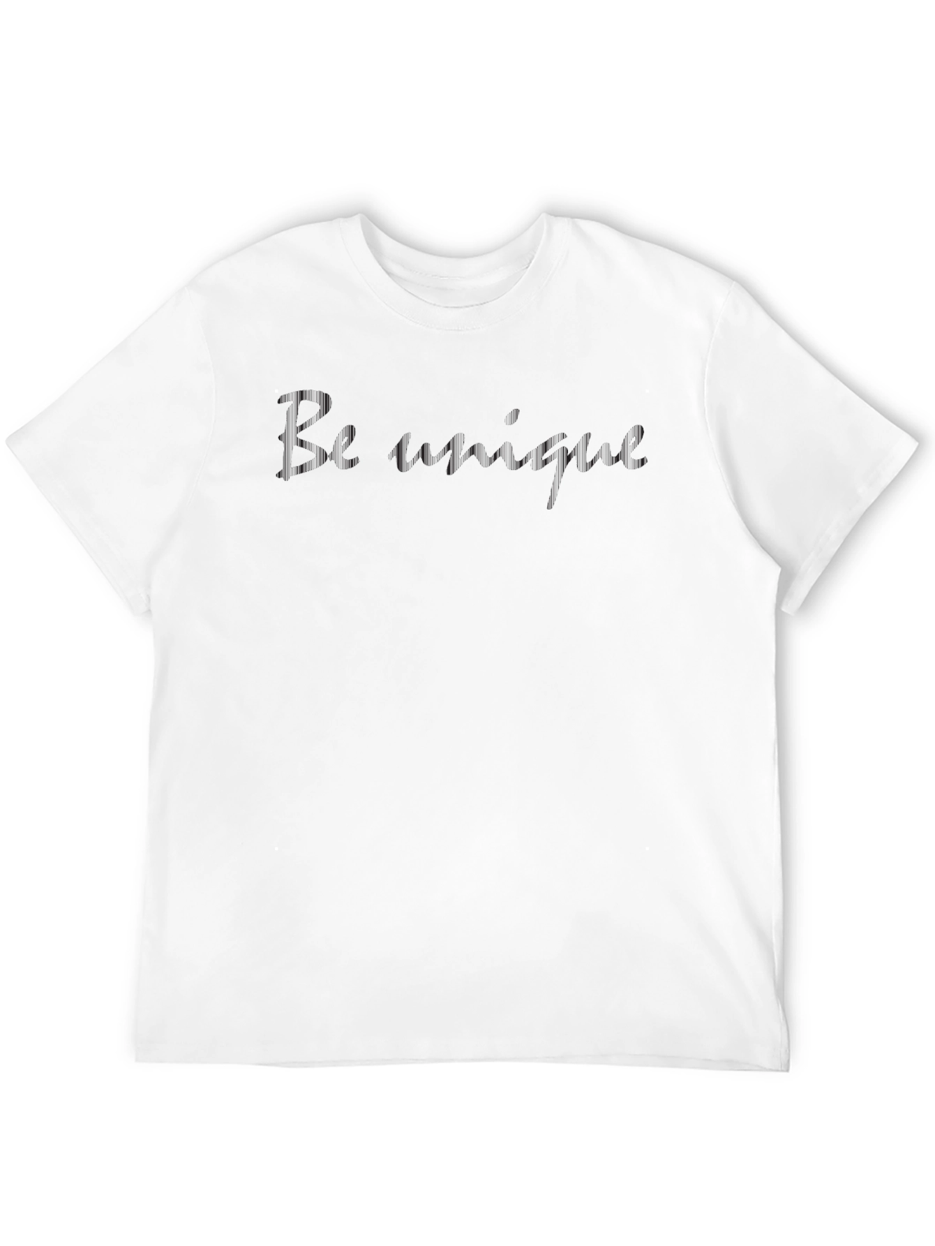 Mens Black Crew Neck Graphic T-Shirt