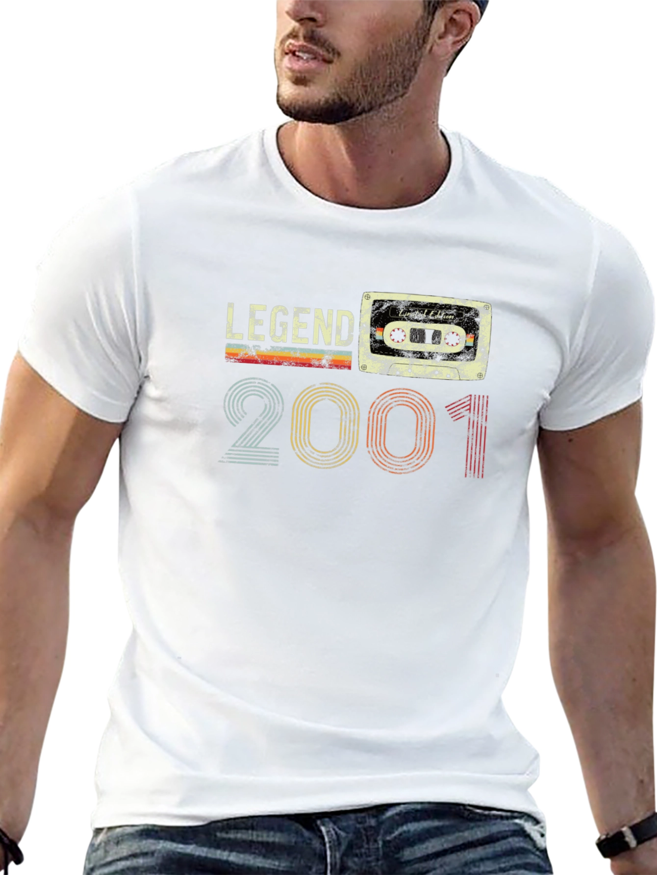 Legend Since 2001 Cassette Tape Graphic T-Shirt