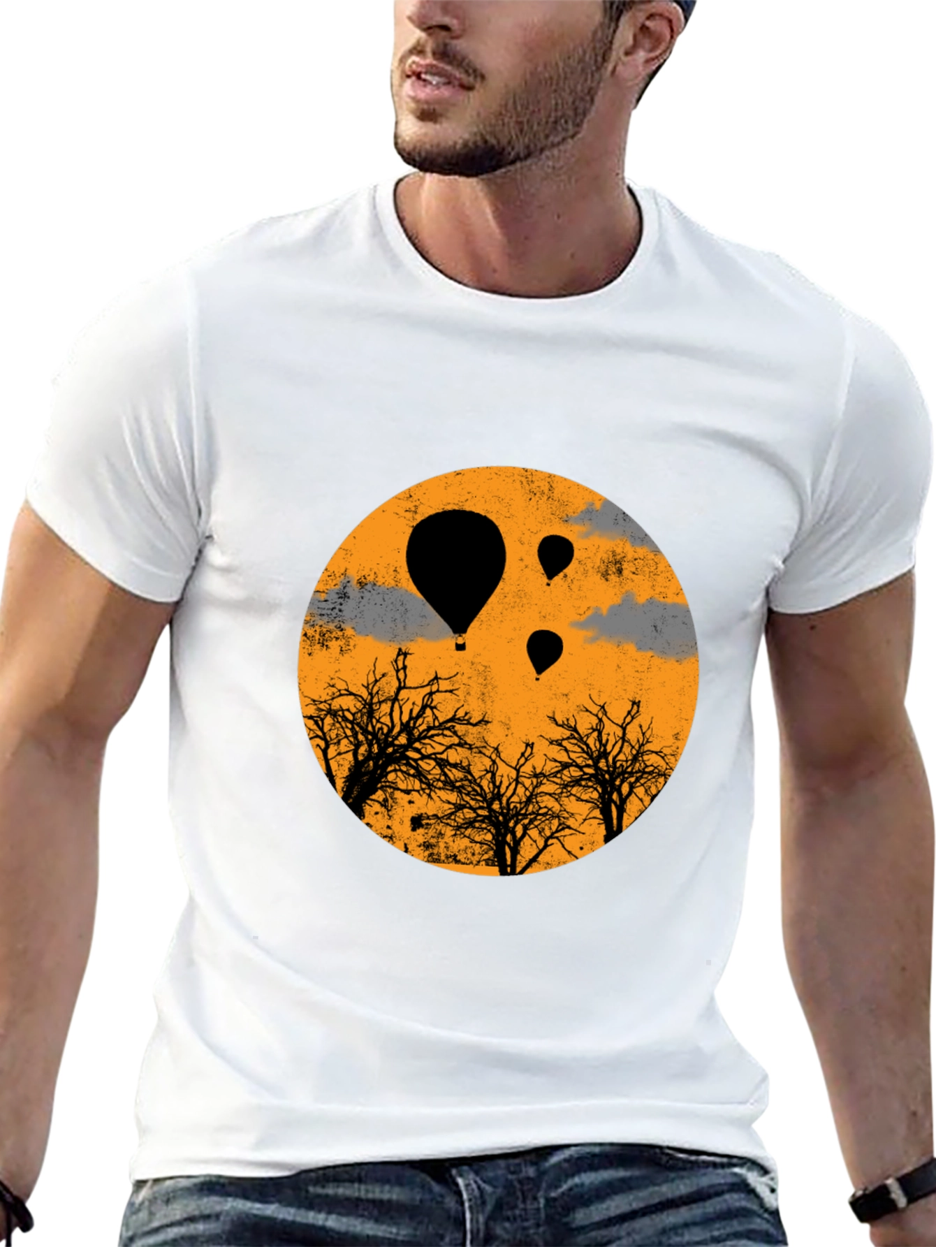 Balloon Trees Graphic Tee - Unique Design