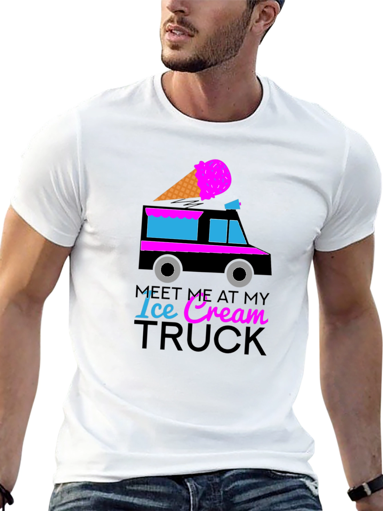 Meet Me At My Ice Cream Truck Graphic Tee