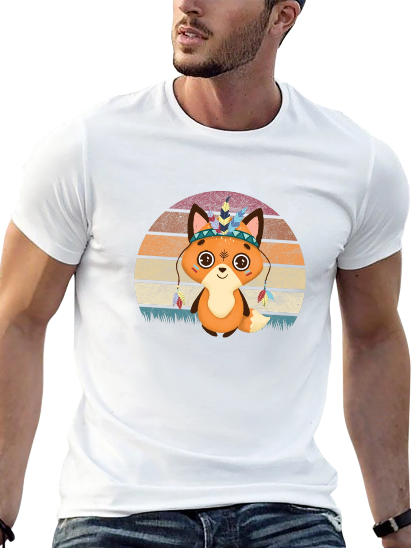 Cute Cartoon Fox T-Shirt