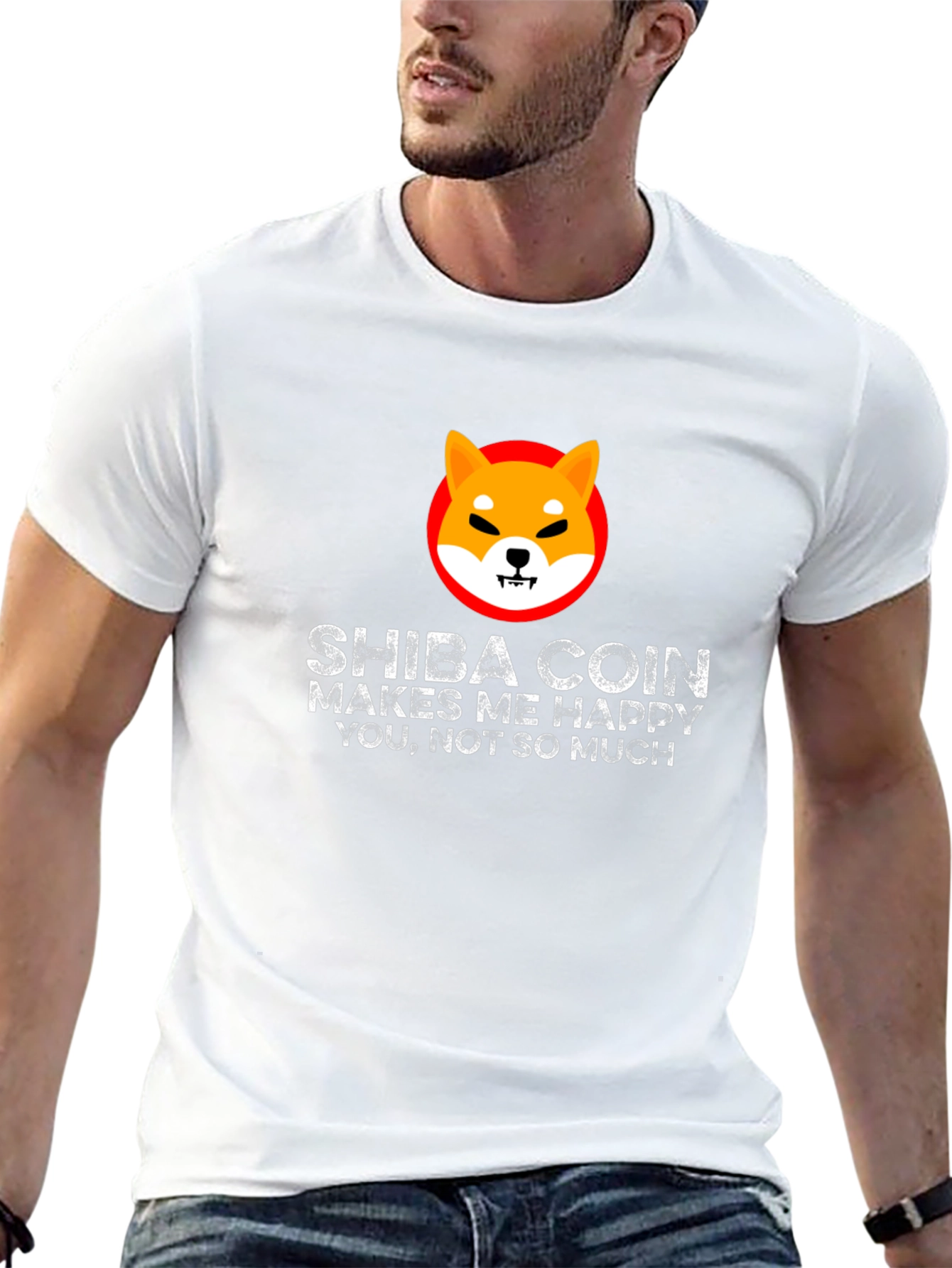 Shiba Coin Makes Me Happy Graphic T-Shirt