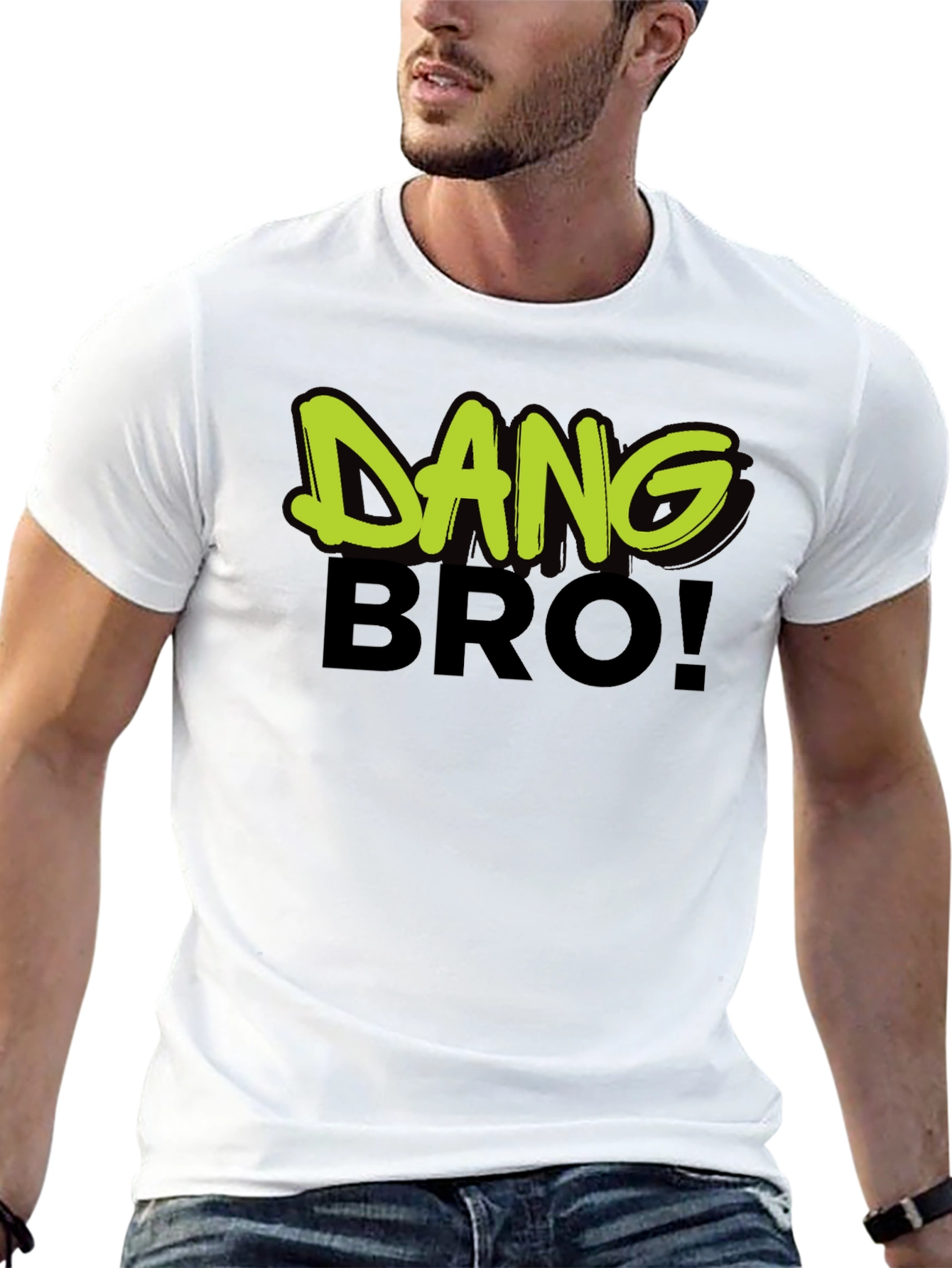 Dang Bro! Graphic Print Mens T-Shirt