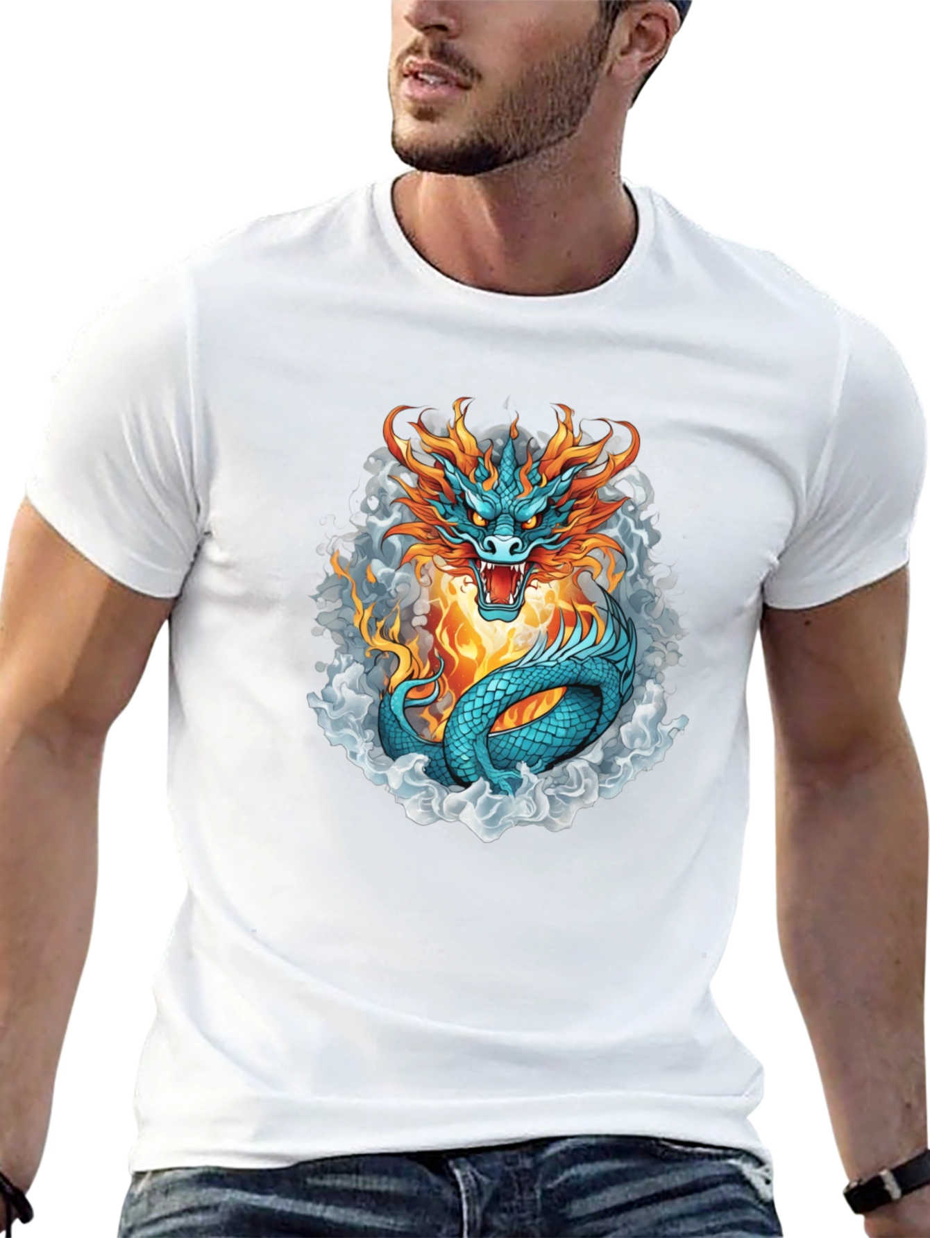 Dragon Fire T-Shirt - Cool Graphic Tee