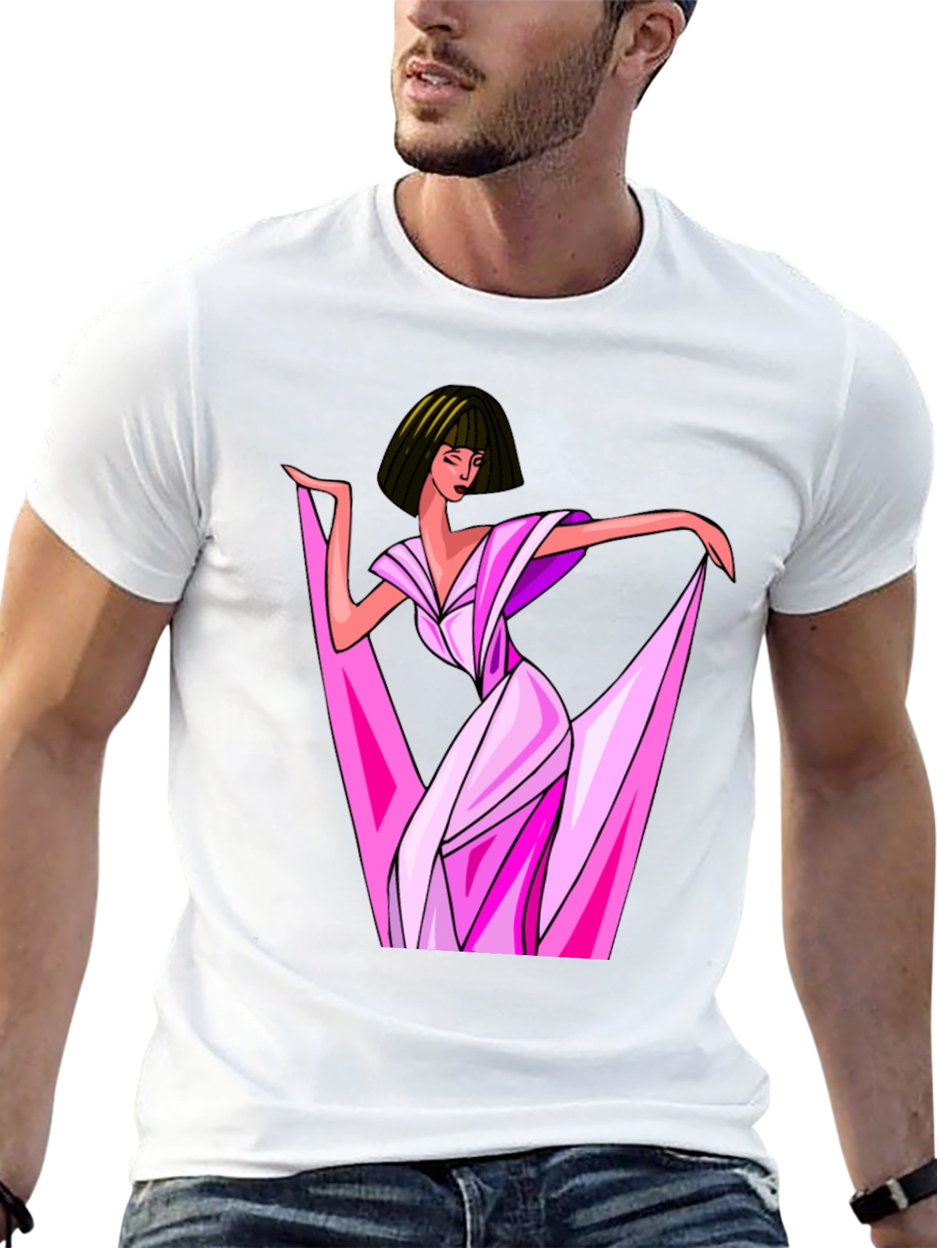 Retro Woman Graphic Tee - Unique Fashion Statement