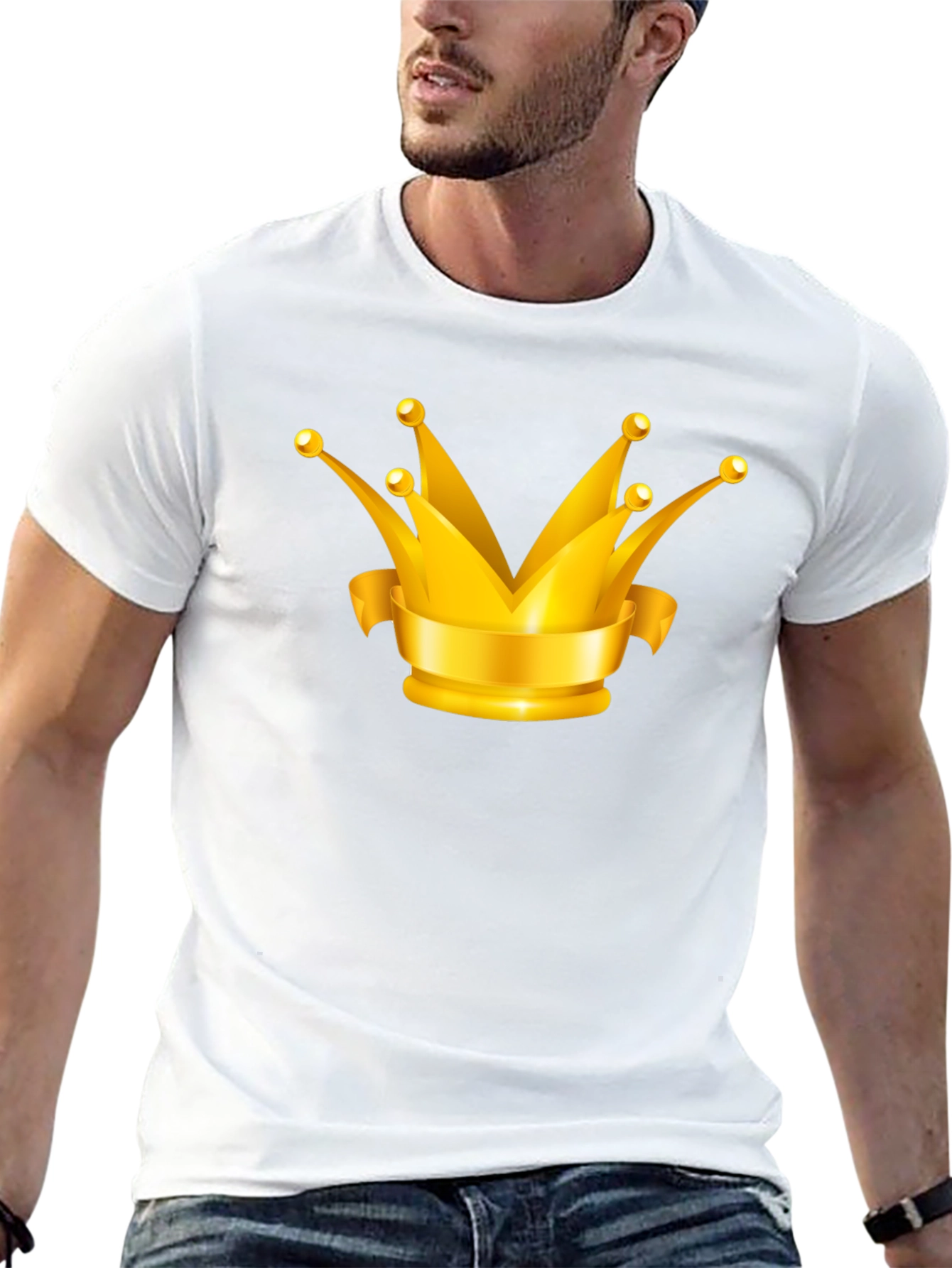 Crown Graphic T-Shirt - Black