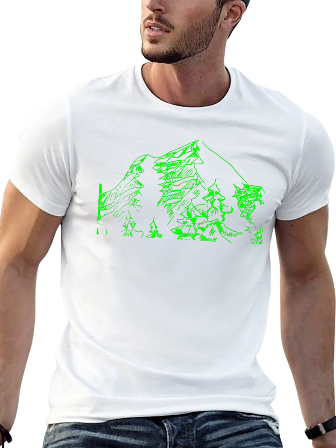 Mountain Graphic Tee - Nature Lovers Black T-Shirt