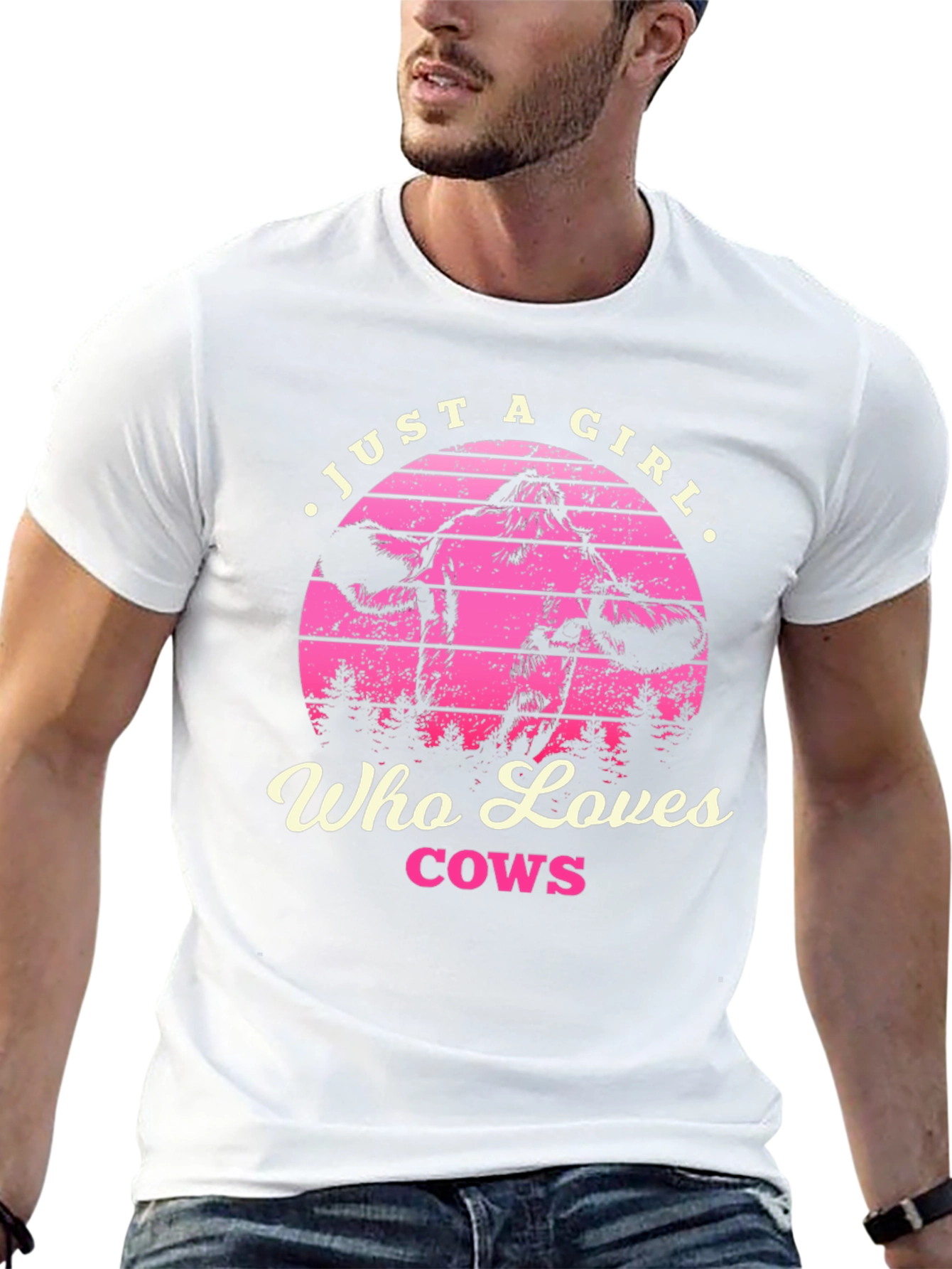 Just a Girl Who Loves Cows T-Shirt