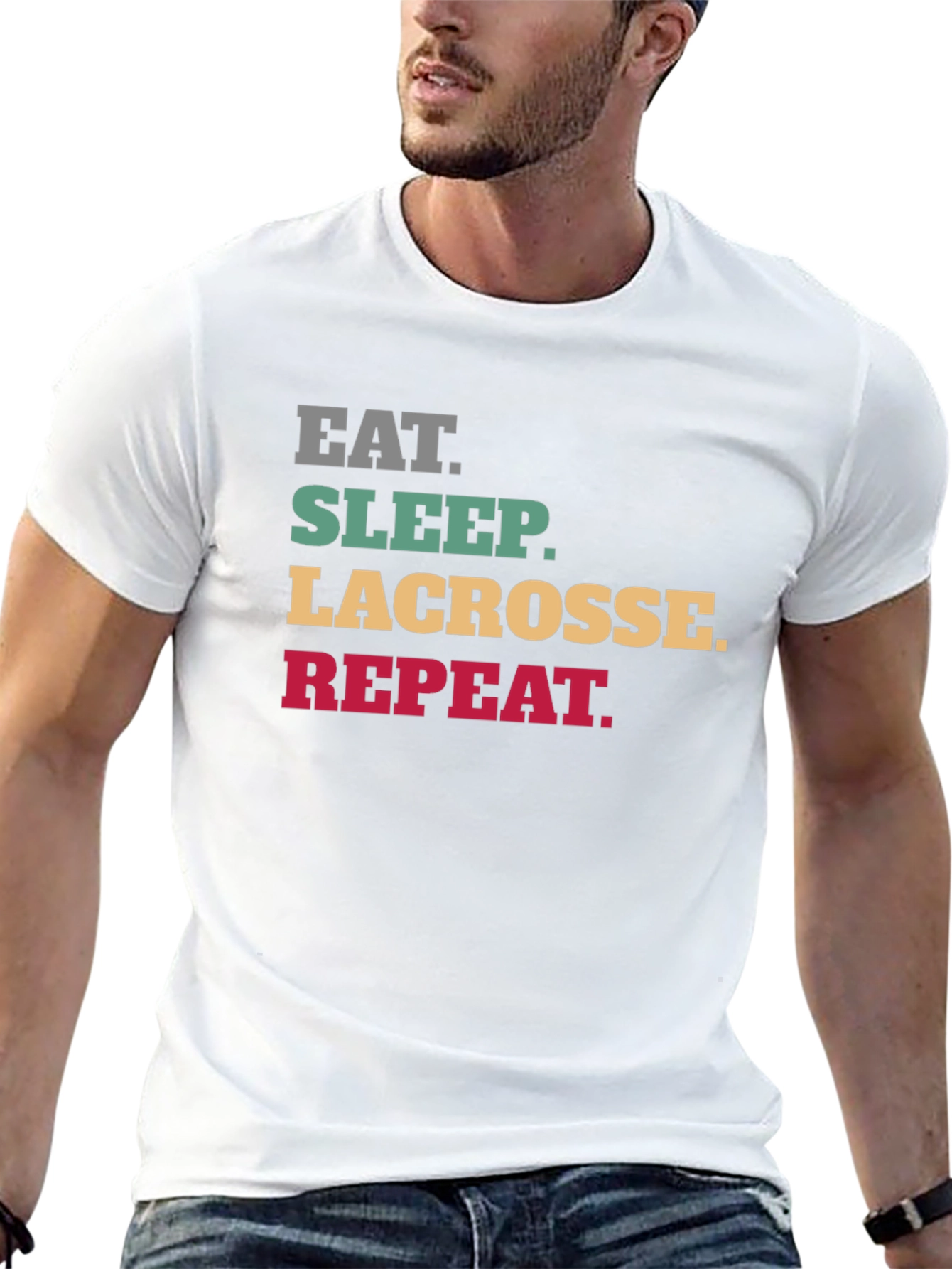 Eat Sleep Lacrosse Repeat T-Shirt