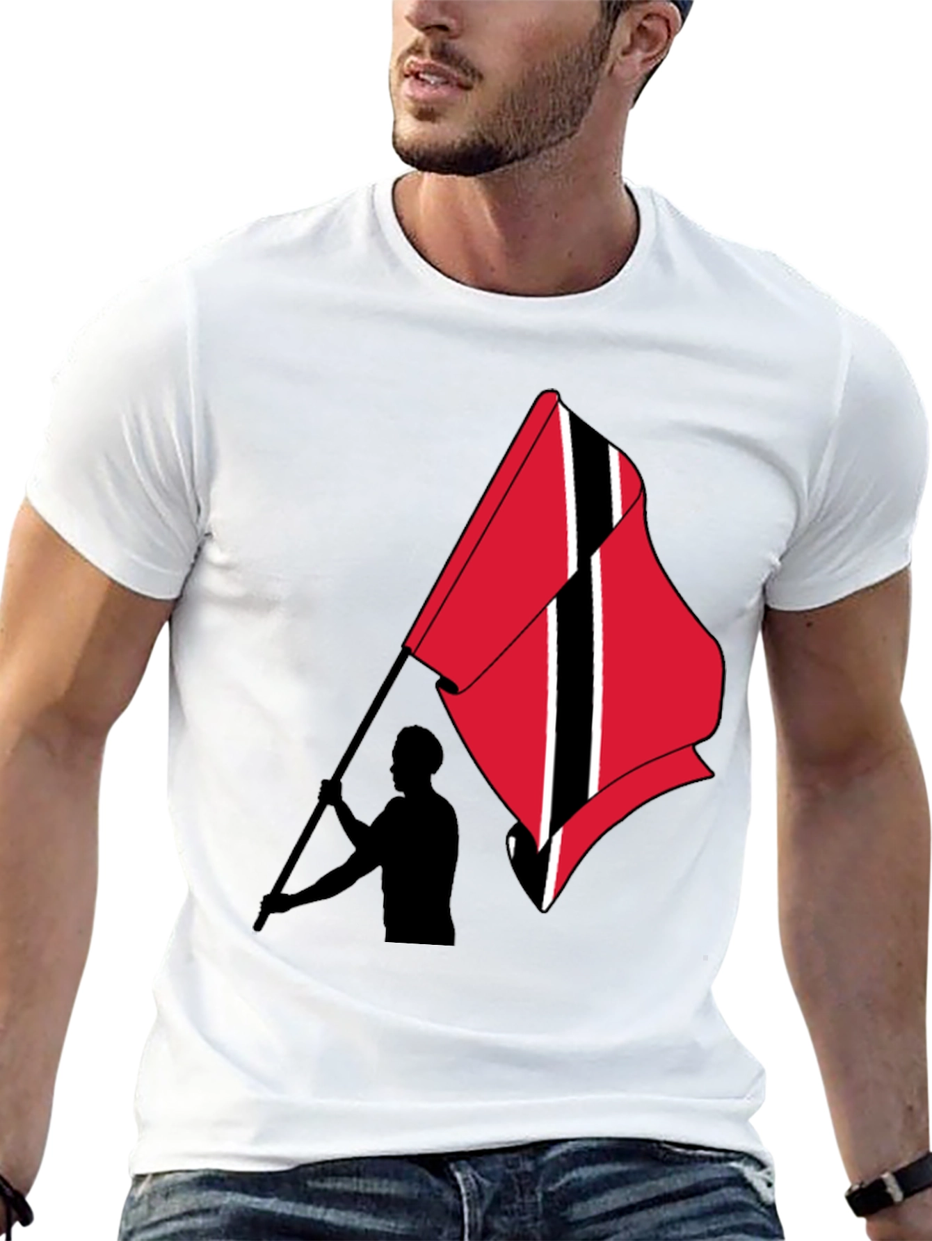 Trinidad & Tobago Flag T-Shirt Black