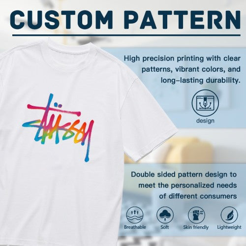 Stussy Stock Logo Tee | Premium 200g Cotton | Classic Streetwear Style | Sizes S–3XL