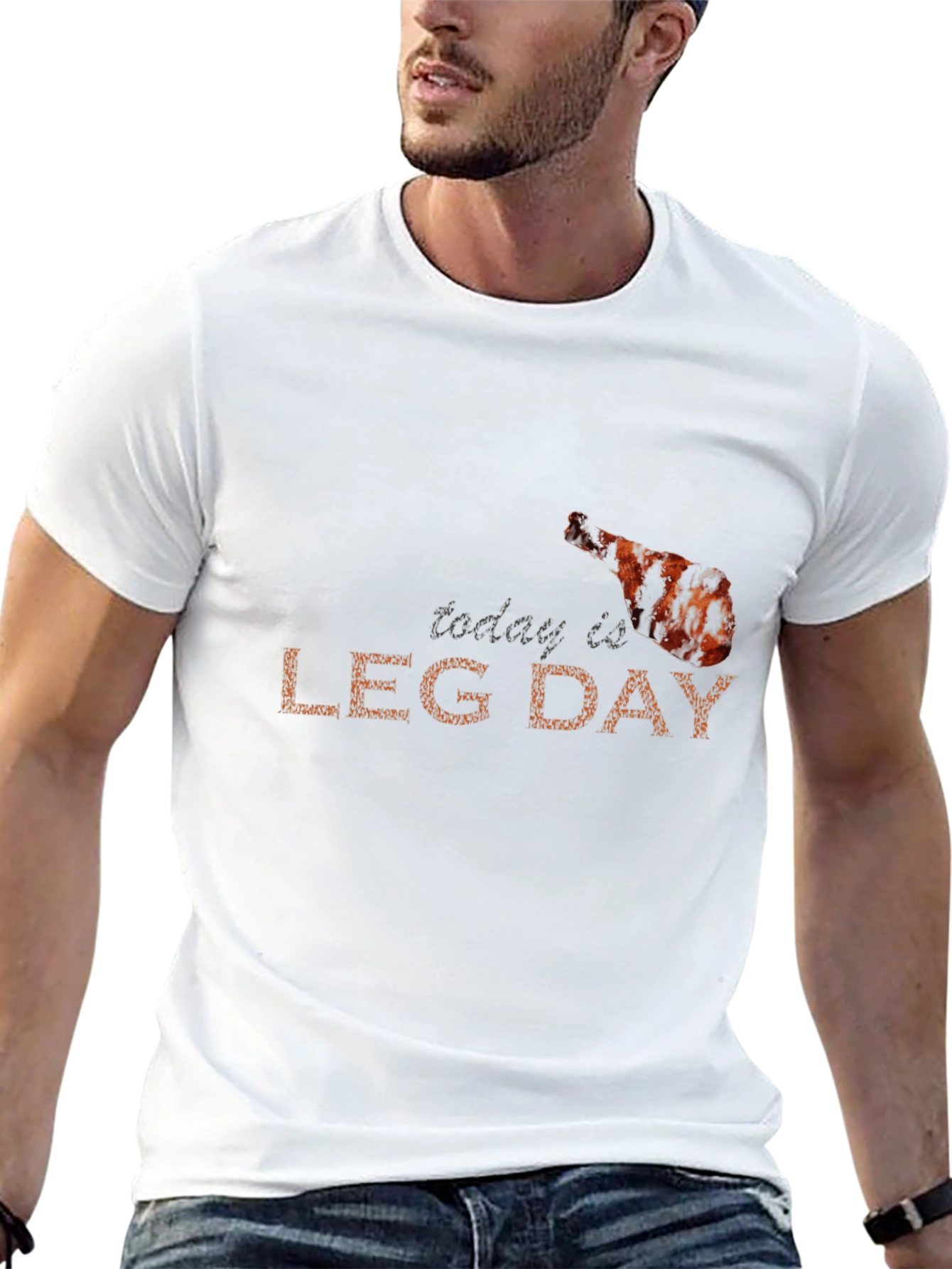 Today is Leg Day Funny Graphic Tee
