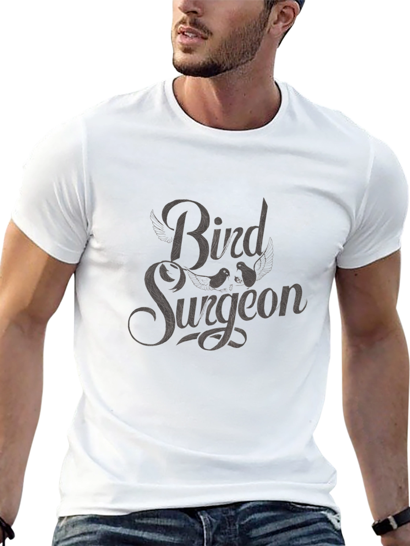 Bird Surgeon T-Shirt - Quirky Graphic Tee
