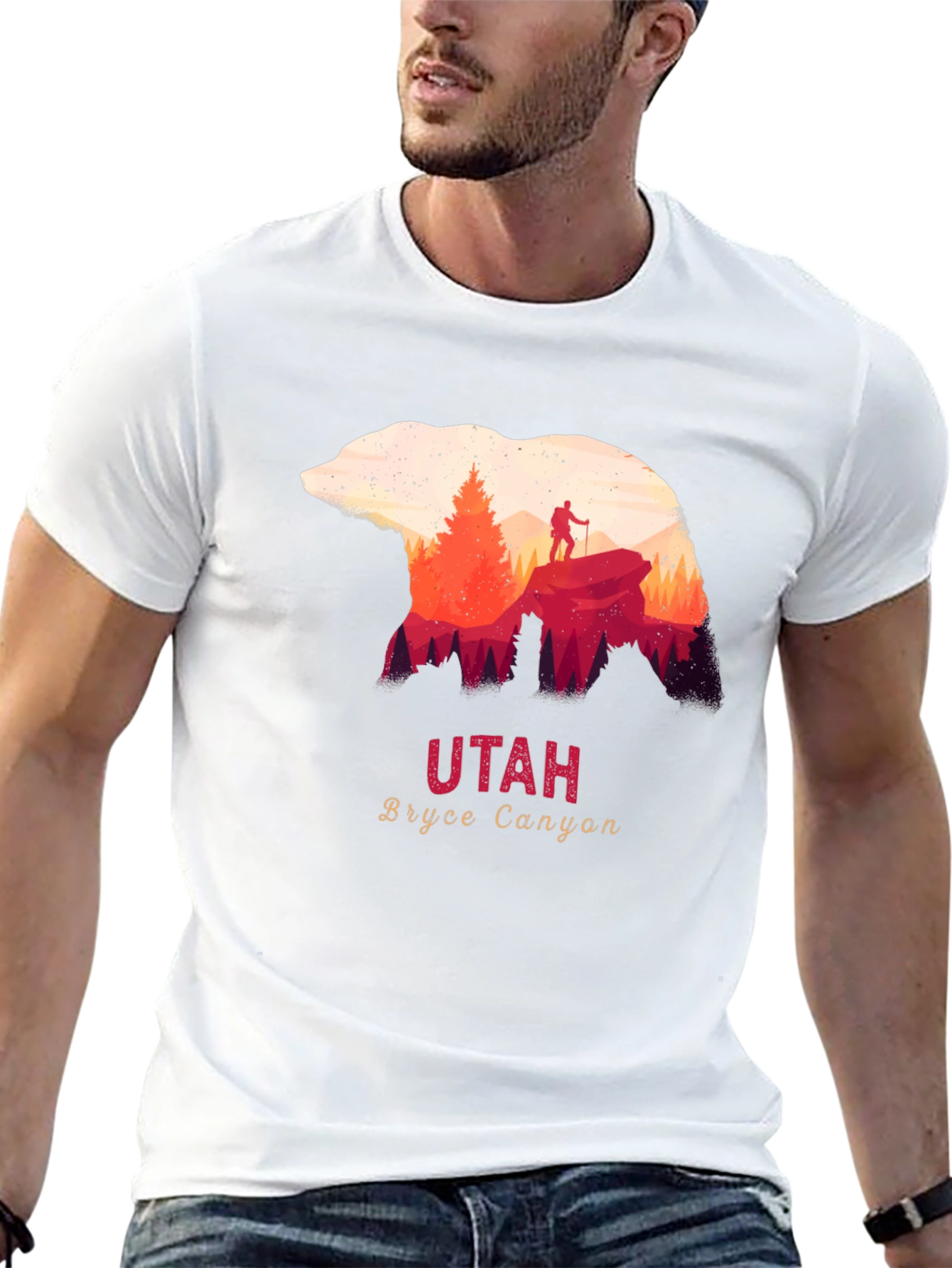 Utah Bryce Canyon Bear Silhouette T-Shirt