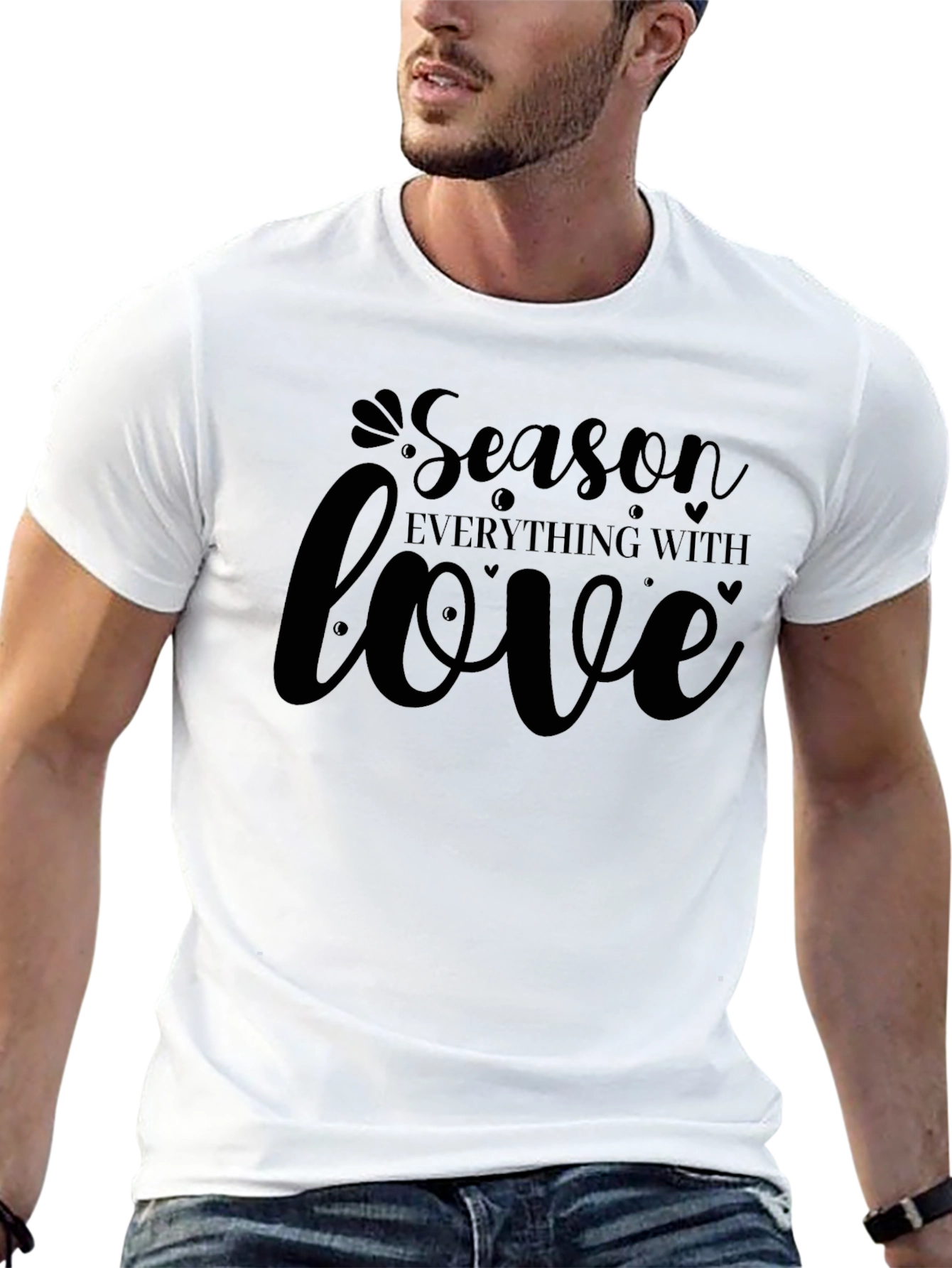 Season Everything With Love - Black T-Shirt