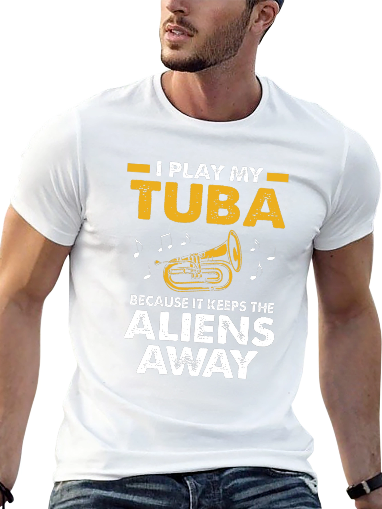 I Play My Tuba T-Shirt - Alien Protection