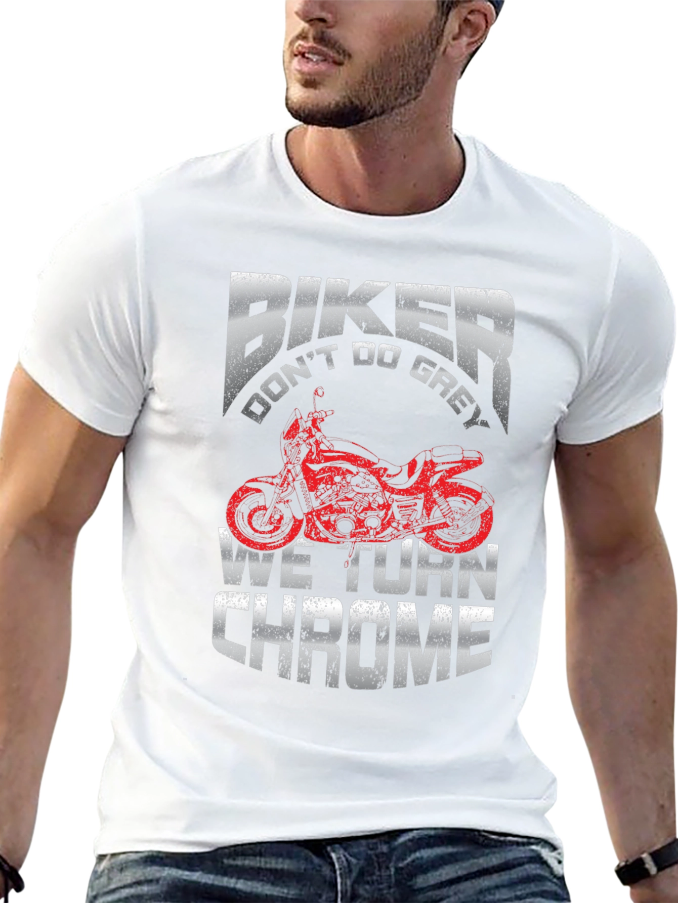 Biker Chrome T-Shirt: Ride in Style