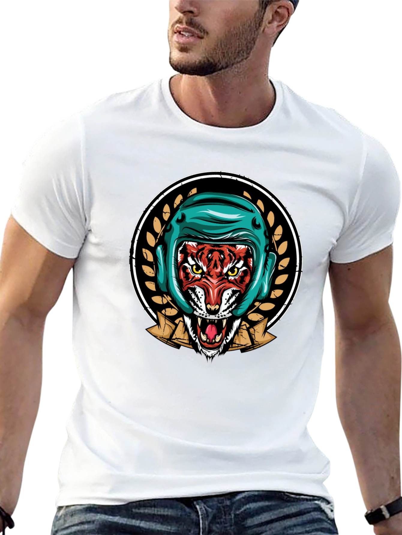 Tiger Boxer T-Shirt - Fierce Graphic Tee