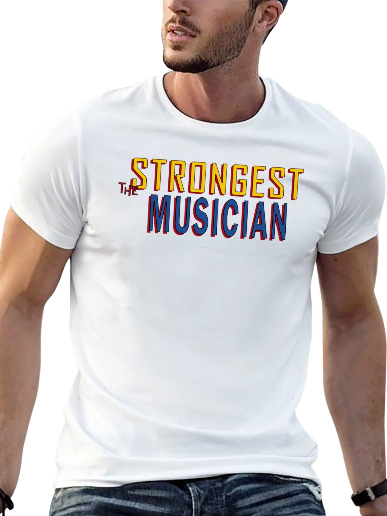 Strongest Musician Graphic Tee - Stylish Black T-Shirt
