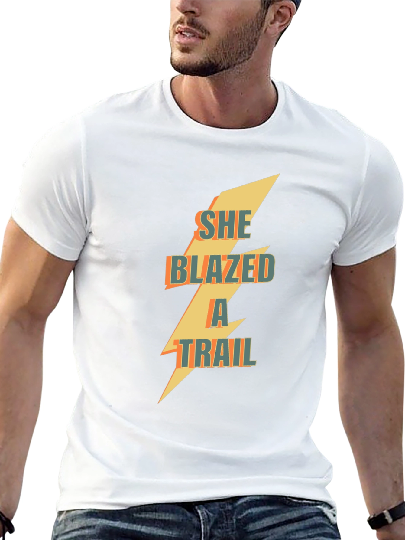 She Blazed a Trail Graphic Tee - Black Cotton