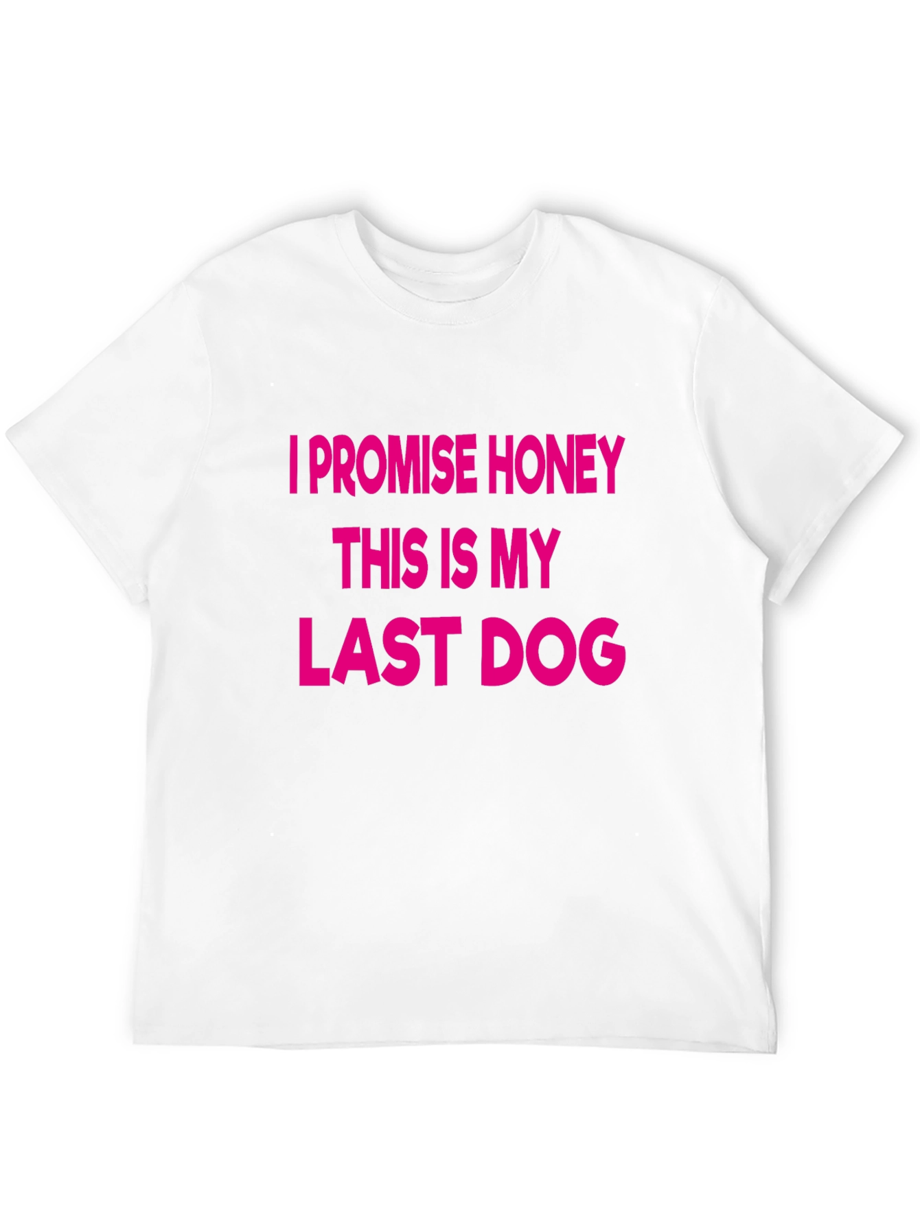 Funny Last Dog Graphic Tee - Black Cotton T-Shirt