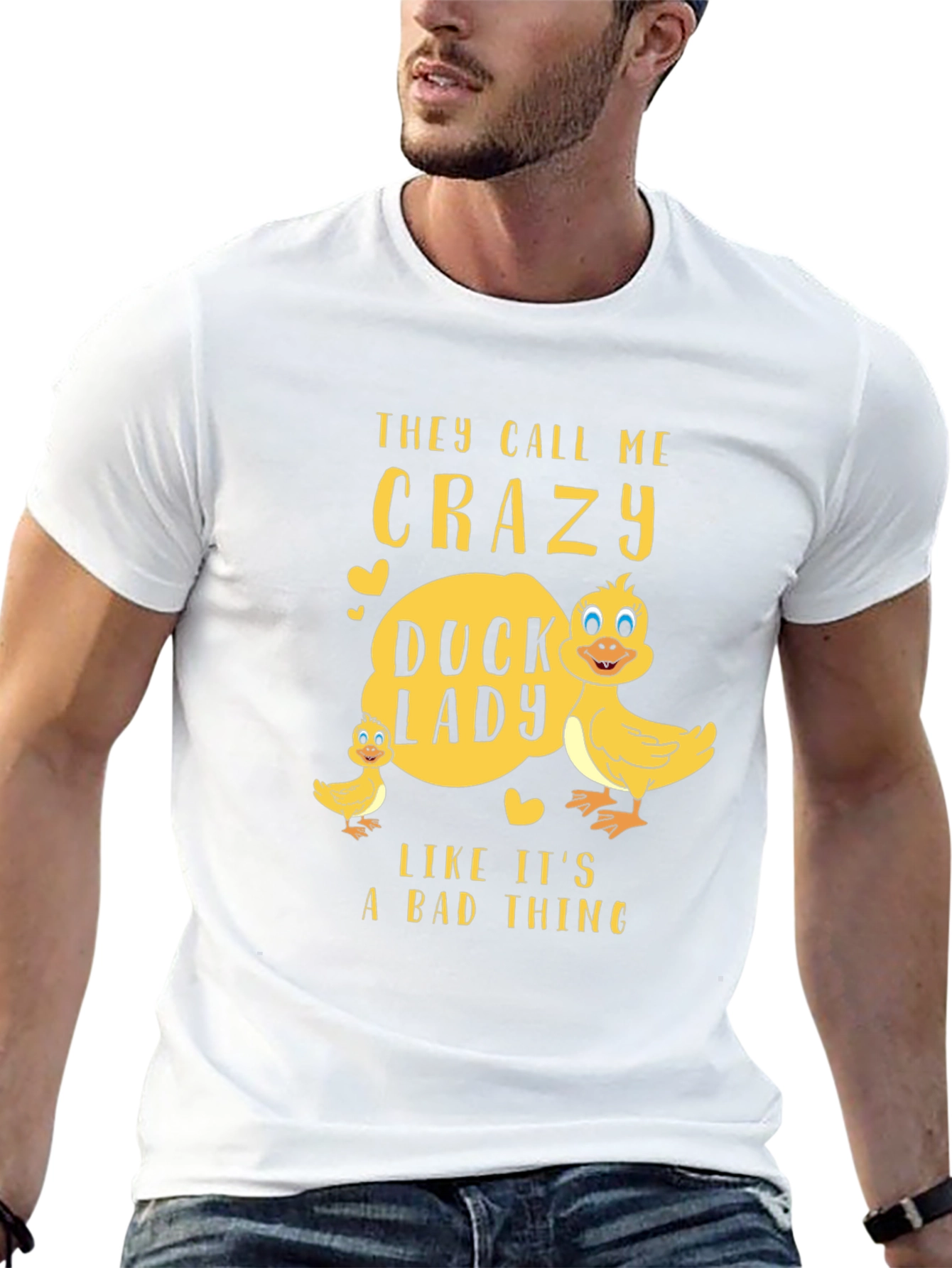 Crazy Duck Lady T-Shirt - Funny Animal Lover Tee
