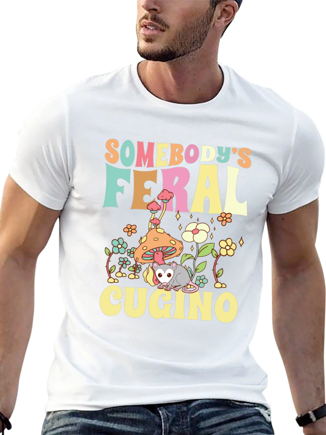 Somebodys Feral Cugino Graphic Tee