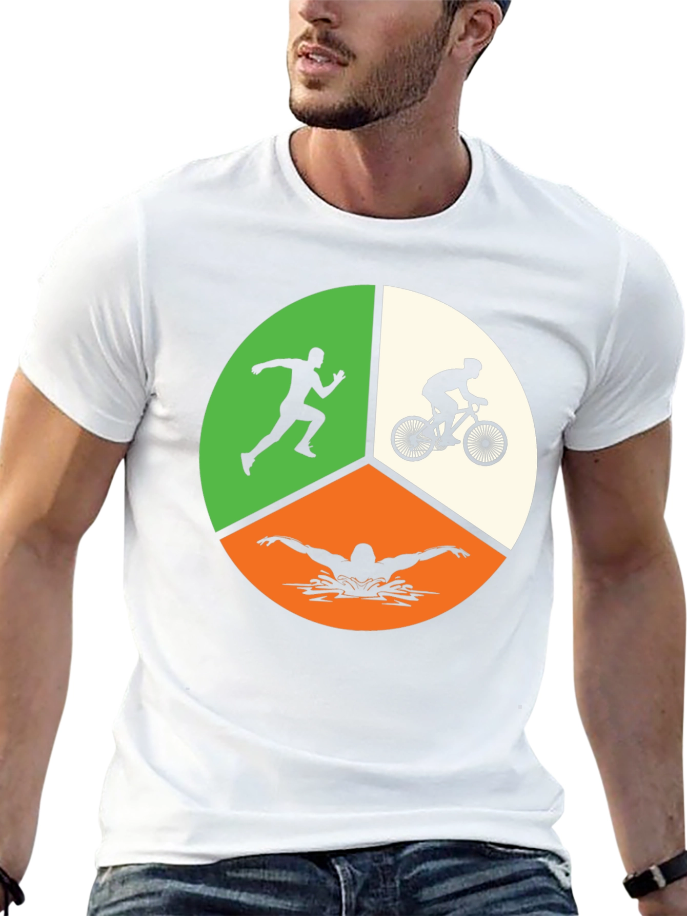 Triathlon T-Shirt: Run Bike Swim Graphic Tee