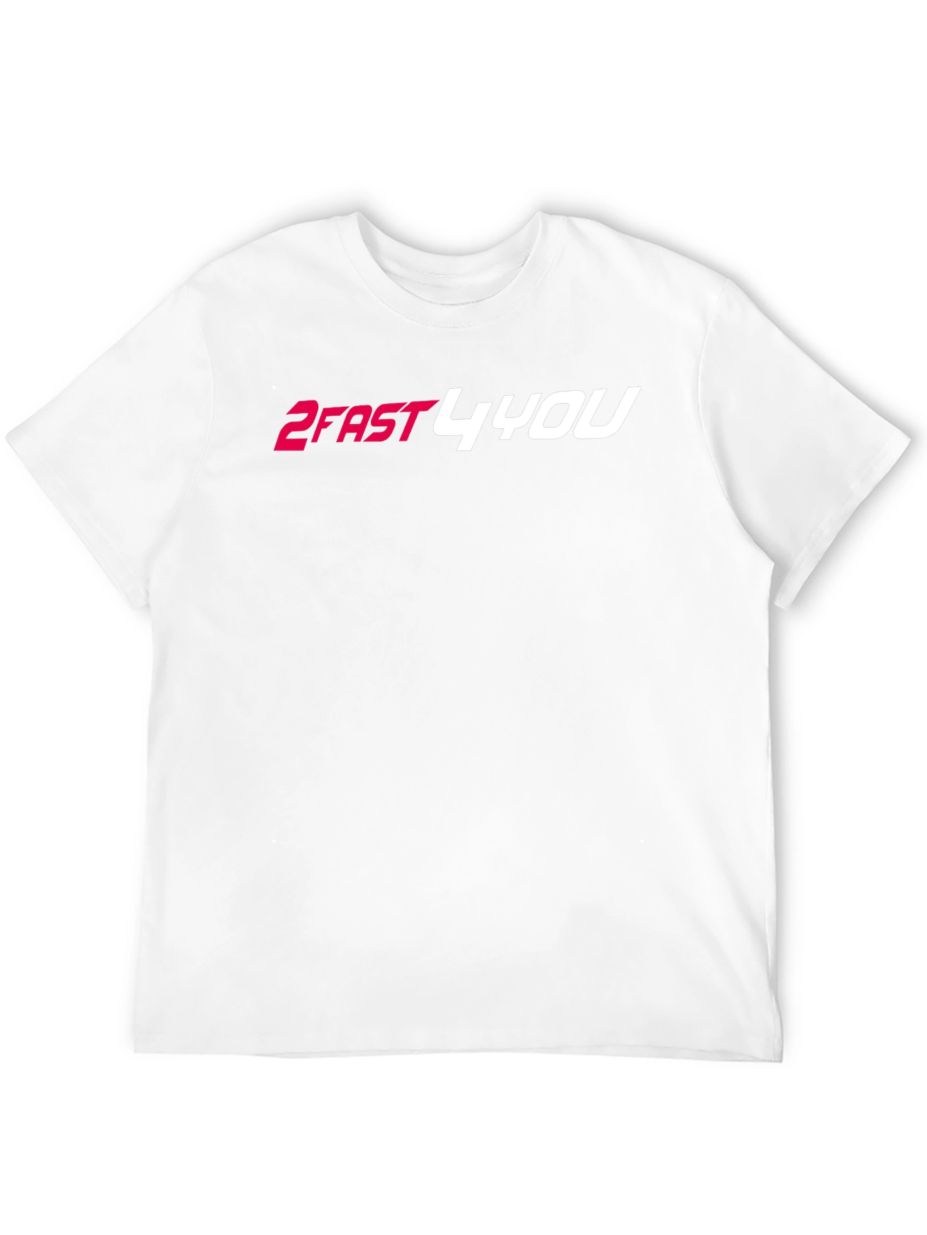 2FAST4YOU Graphic Tee - Black Cotton Blend