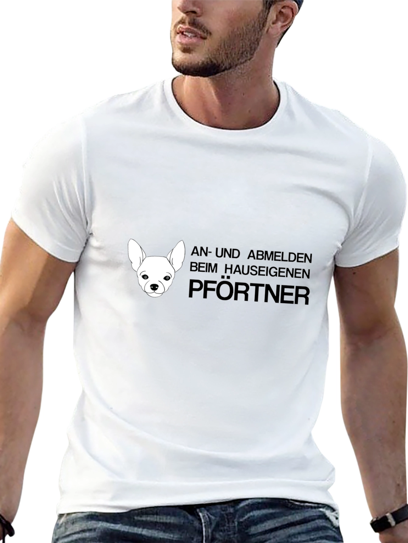 Chihuahua Pfortner Black T-Shirt