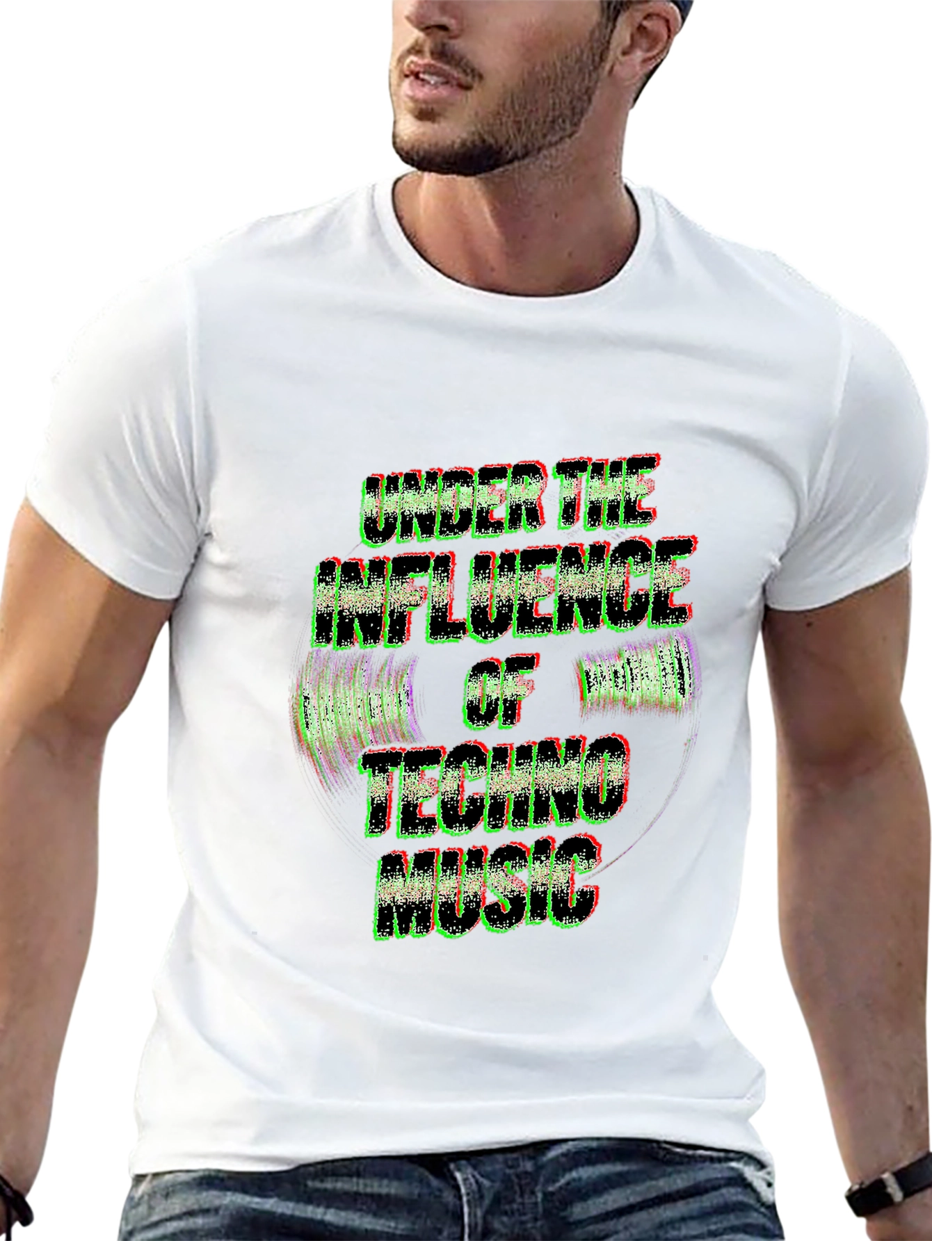 Techno Music Influence Black Tee