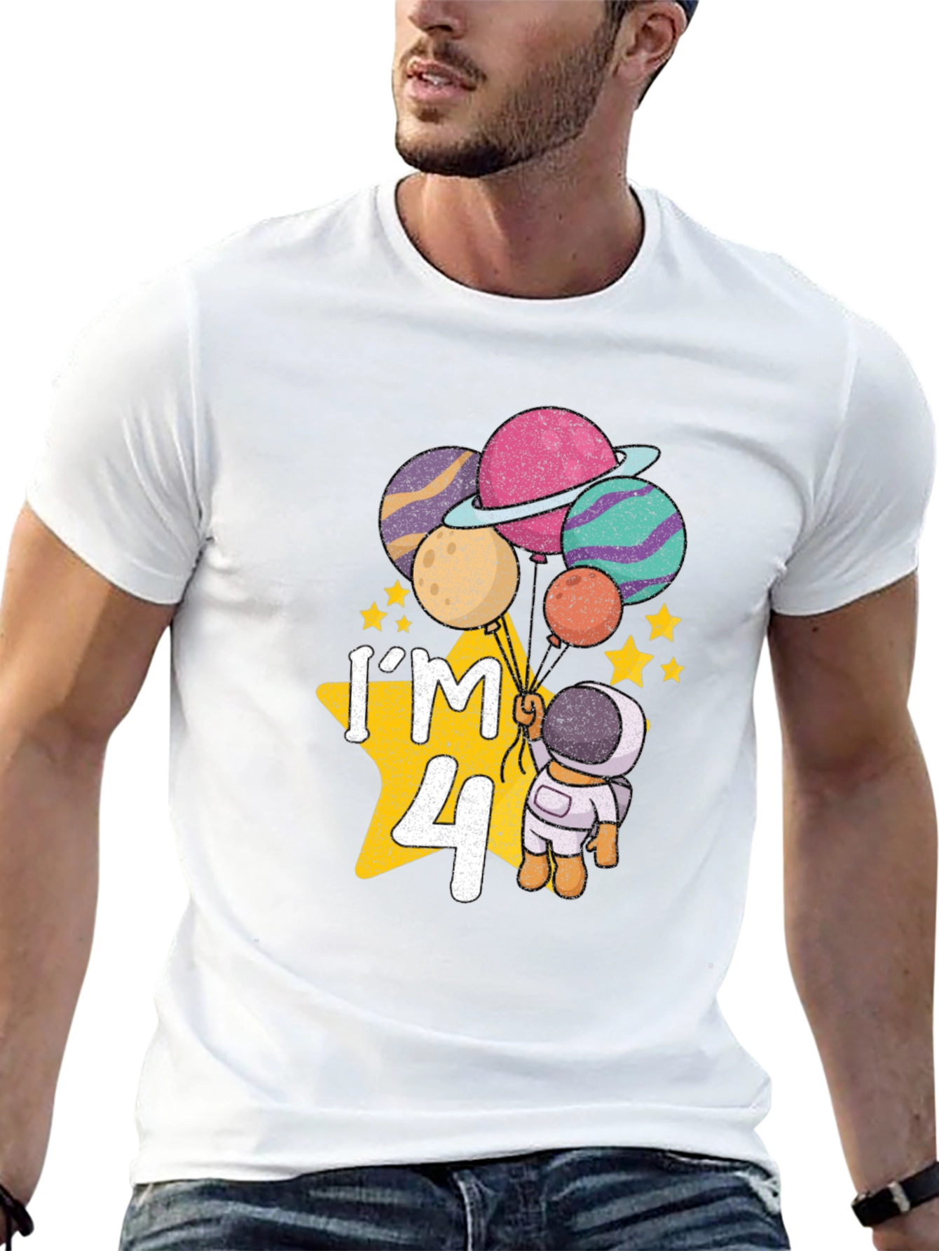 Im 4! Astronaut Birthday T-Shirt