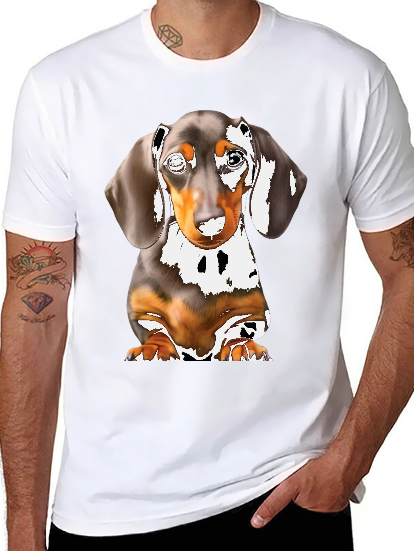 Dachshund Dog Graphic T-Shirt - Cute Puppy Tee