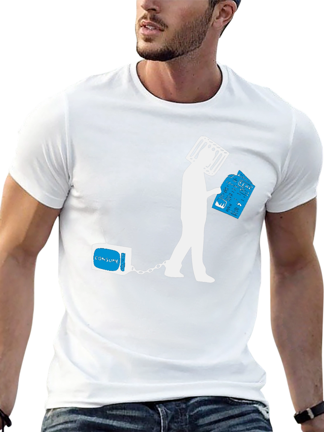 Consume TV Head T-Shirt