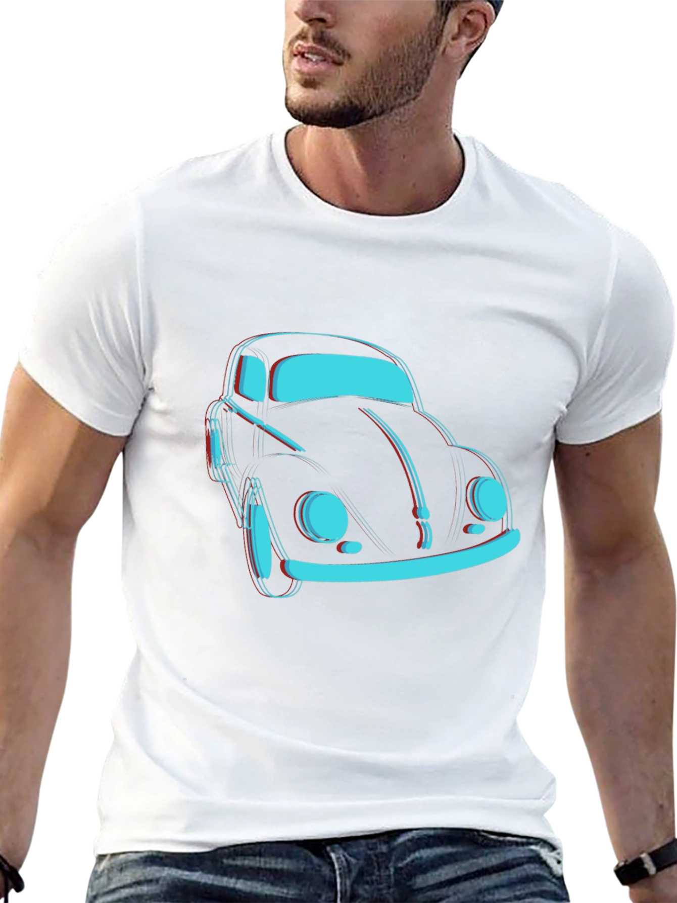 Retro VW Beetle Graphic Tee - Classic Car T-Shirt