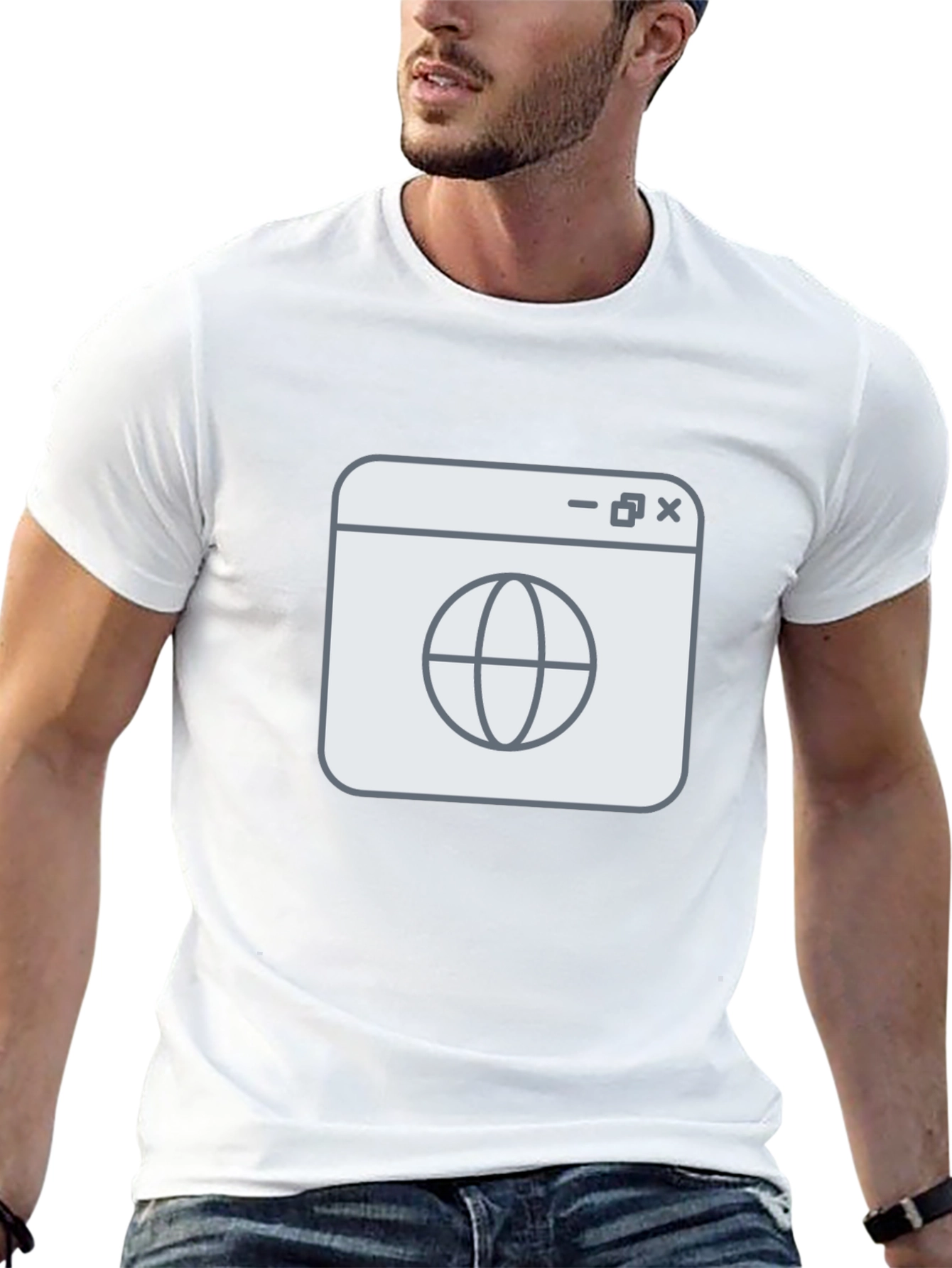 Internet Globe T-Shirt - Modern Design
