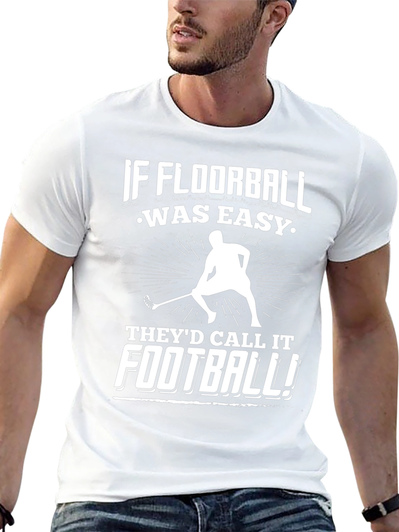 Floorball T-Shirt - If Floorball Was Easy!