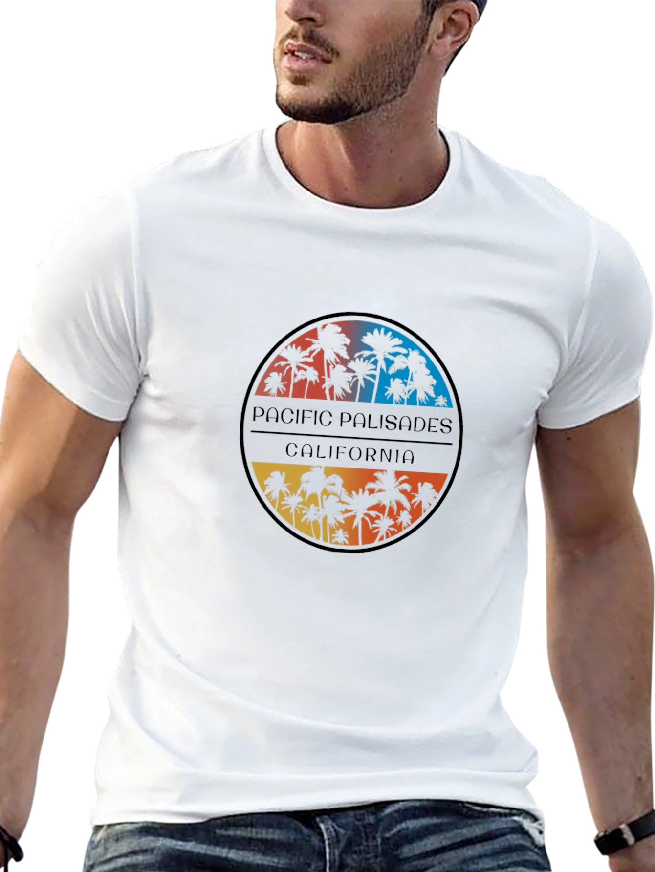Pacific Palisades California Palm Tree T-Shirt