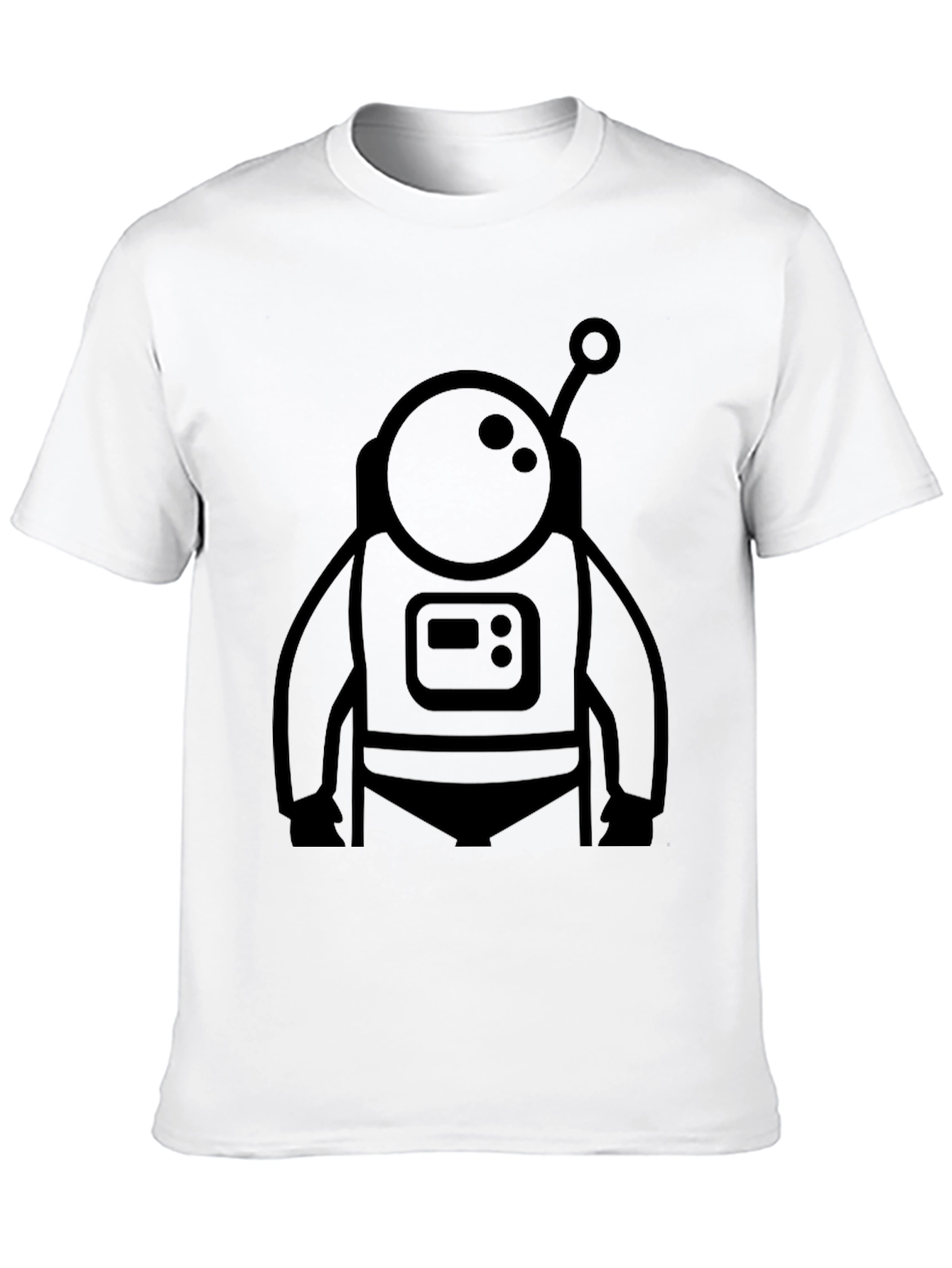 Astronaut Graphic Tee - Black Novelty T-Shirt